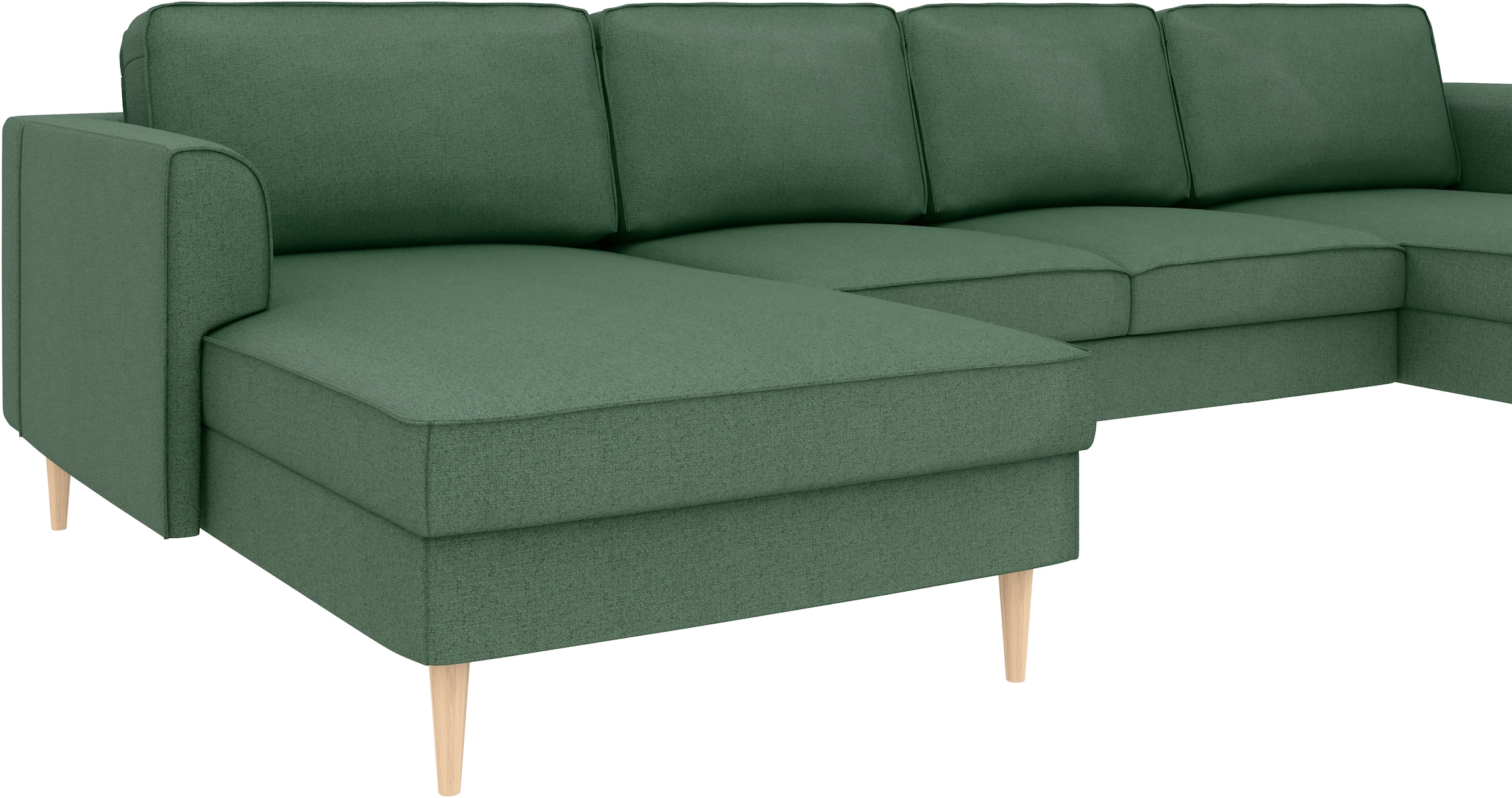 Home affaire Wohnlandschaft »Booster Couch wahlweise mit Schlaffunktion und Bettkasten-auch in Cord« Sofa in U-Form, Breite 305 cm