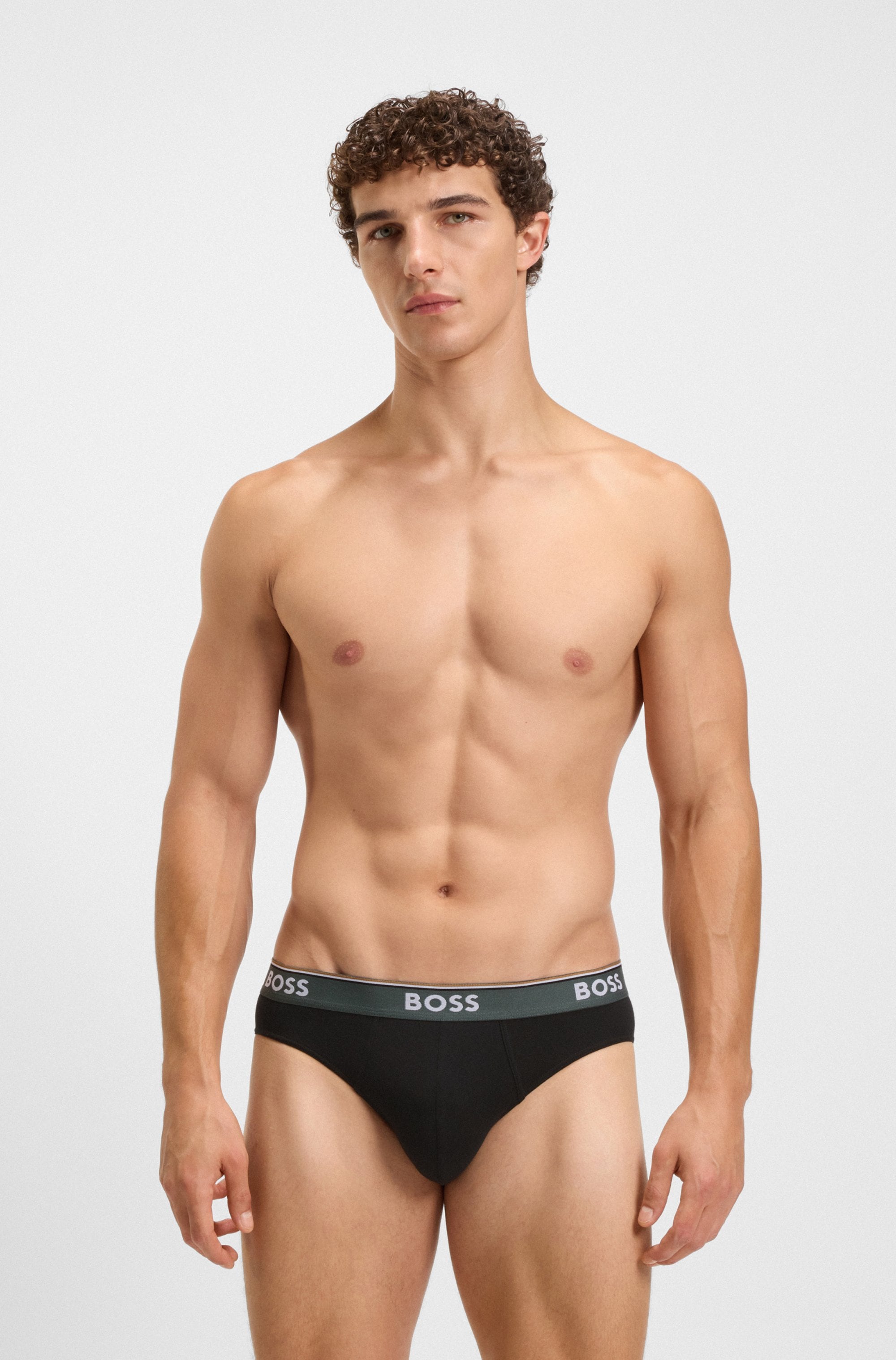 BOSS Slip »Brief 3P Power« Packung, 3 Stk. mit BOSS Schriftzug