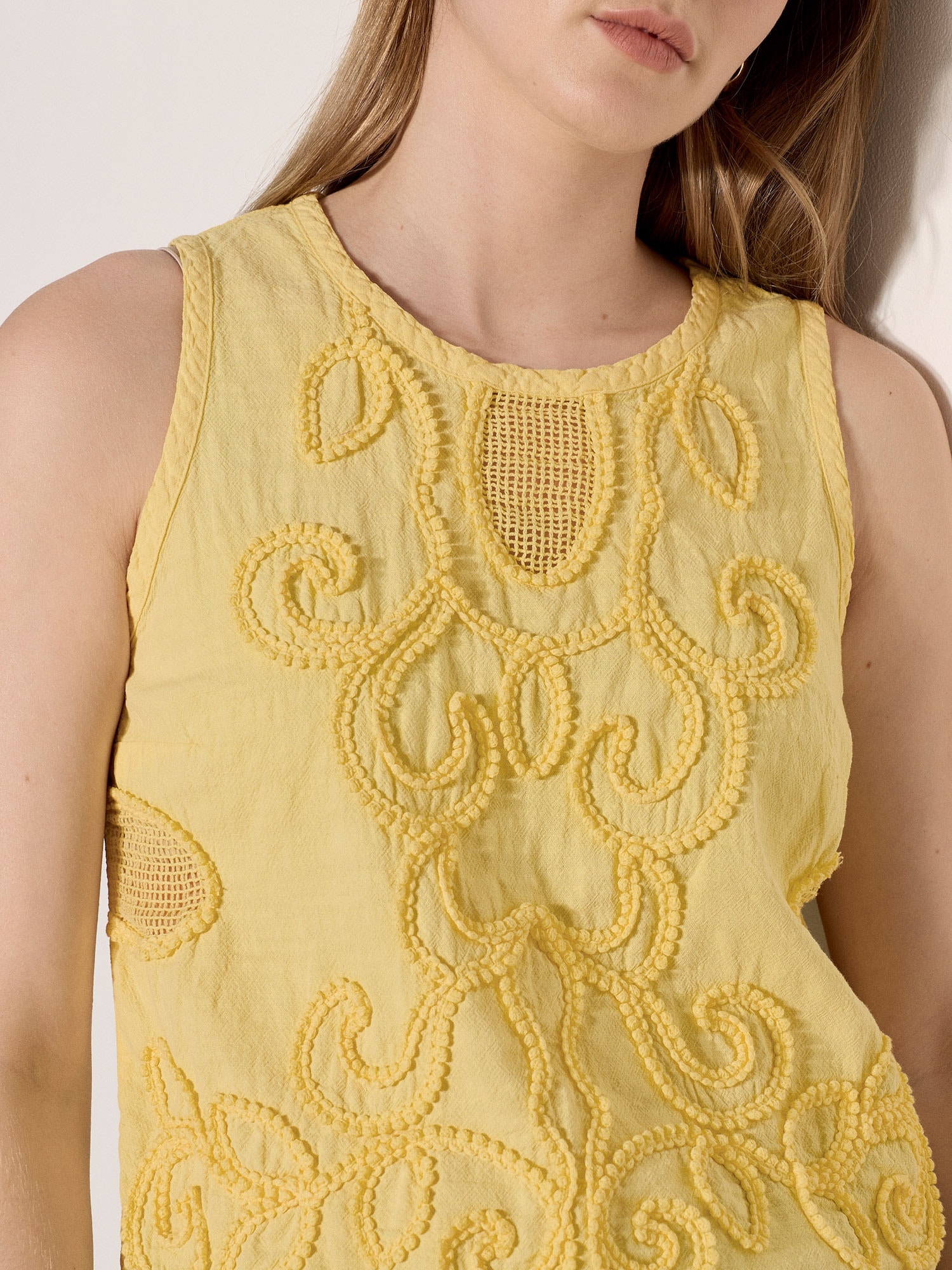 Apricot Spitzentop »Top« Stickerei