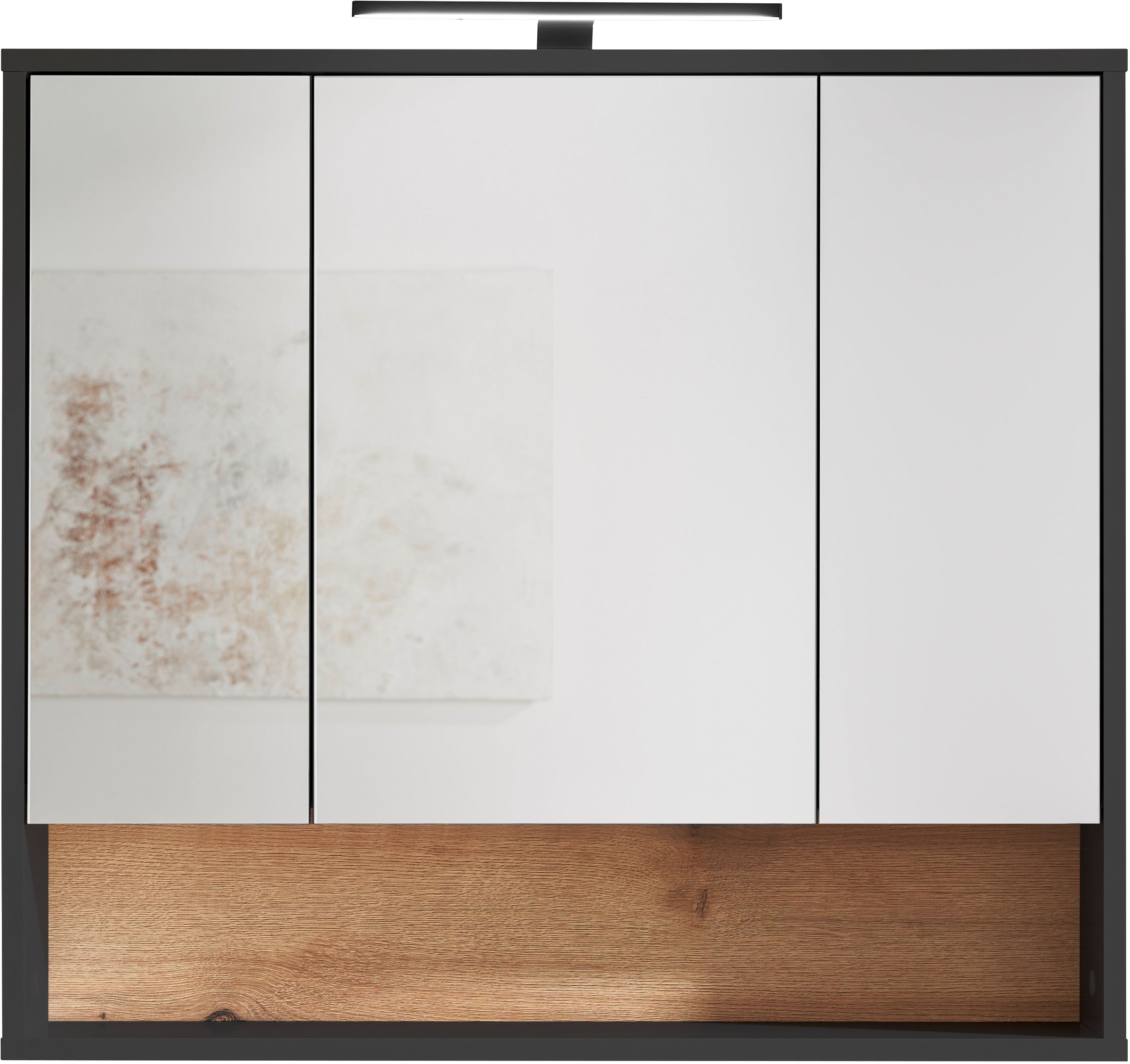 BASIC by Balculina Spiegelschrank »Liguria B/H/T 80x72x21 cm« 1 Stk. tlg. Breite 80cm, Beleuchtung, FSC-Mix 70%