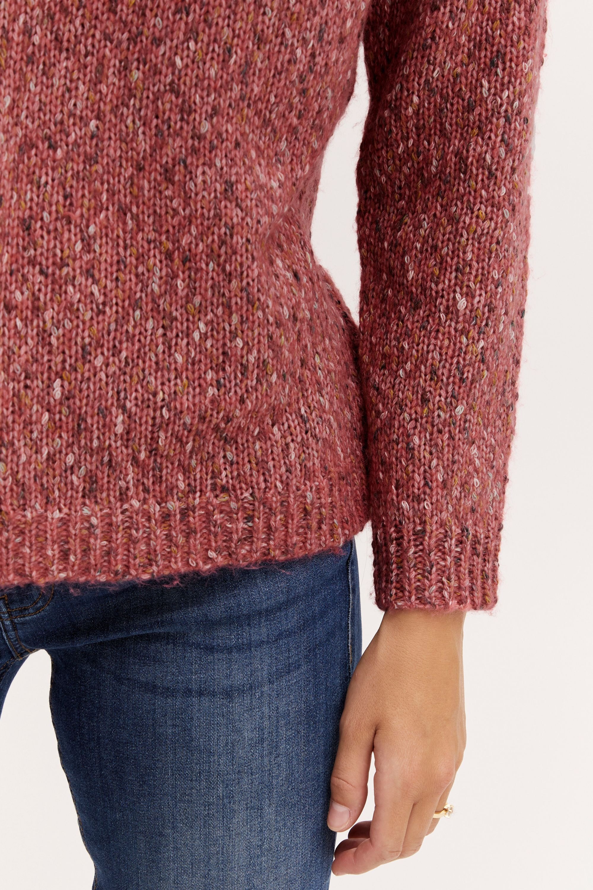 fransa Strickfleece-Pullover »Strickpullover FRSpot«
