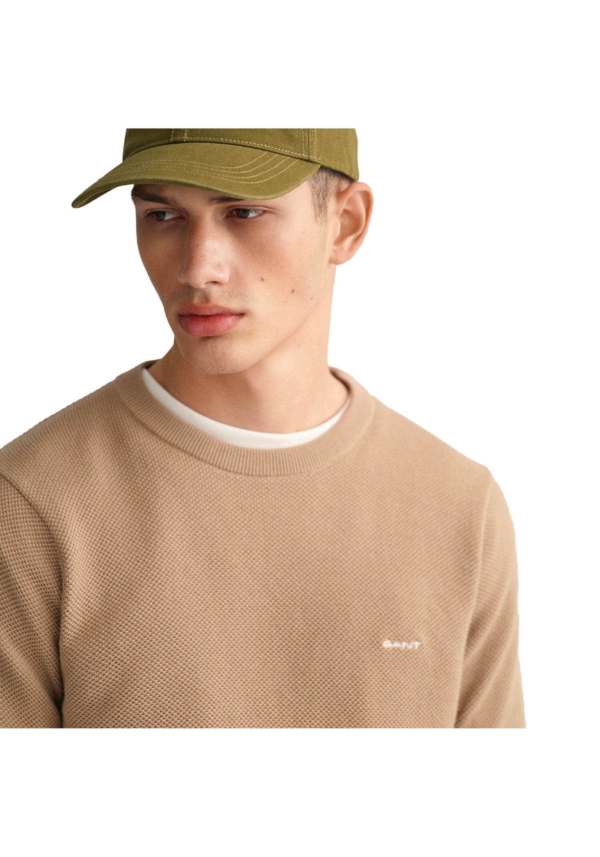 Gant Sweater »Strickpullover COTTON PIQUE C-NECK«