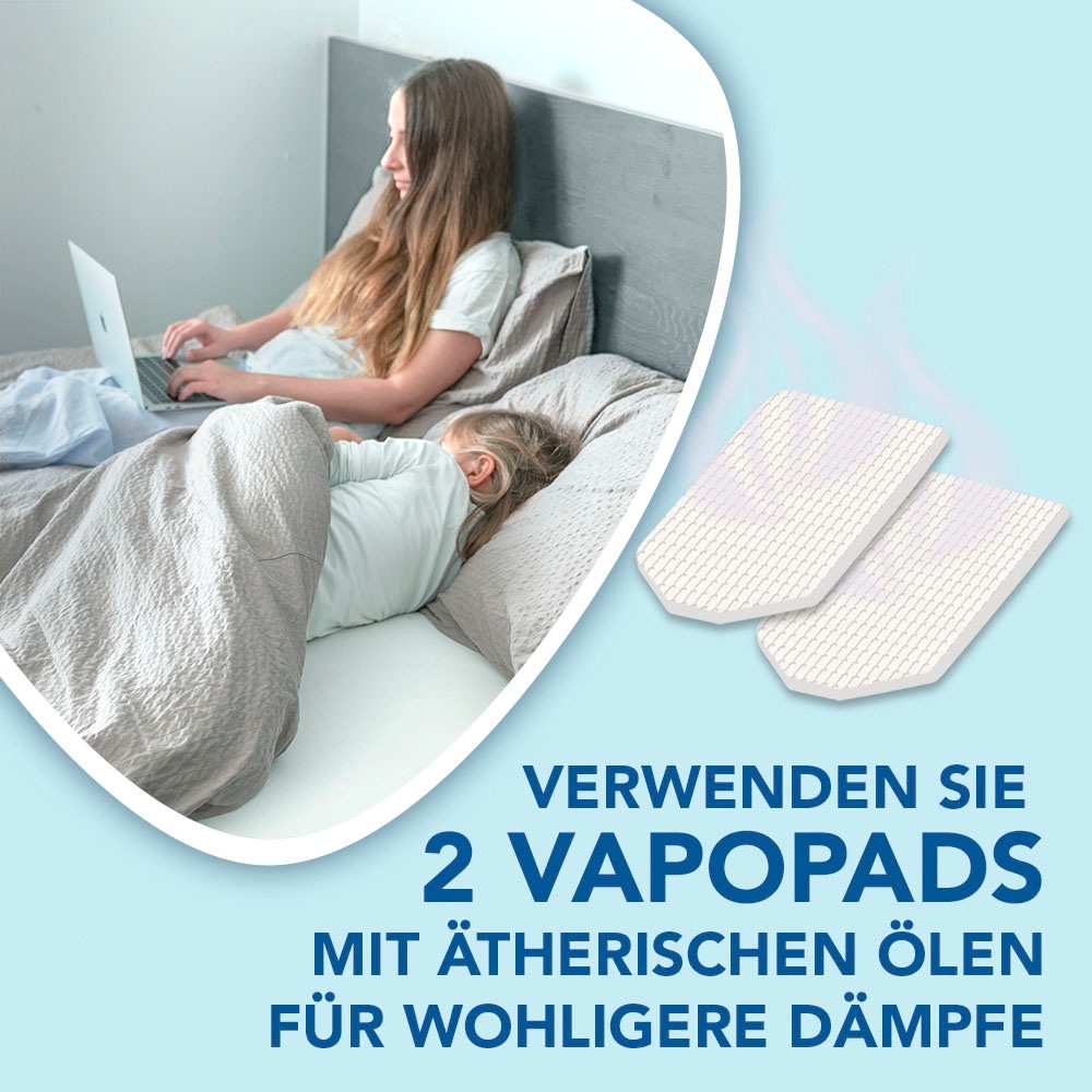 WICK Inhalations-Zusatz »VapoPads Rosmarin & Lavendel - VBR«, (Packung, 7 tlg.), Passen zu unseren Luftbefeuchtern, Inhalatoren & Diffusoren, 7er-Pack