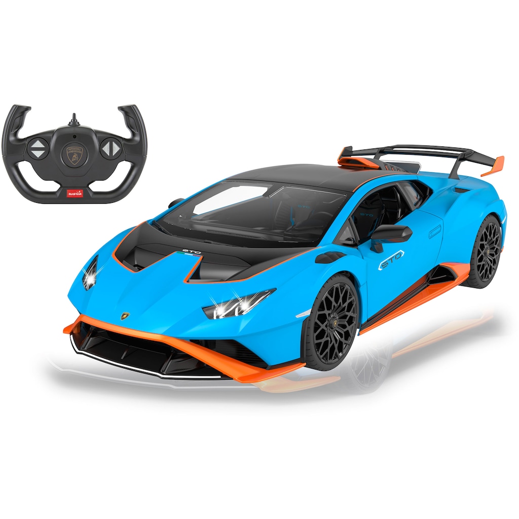 Jamara RC-Auto »Lamborghini Huracán STO 1:14, blau, 2,4GHz«, mit LED-Licht; offiziell lizenziert