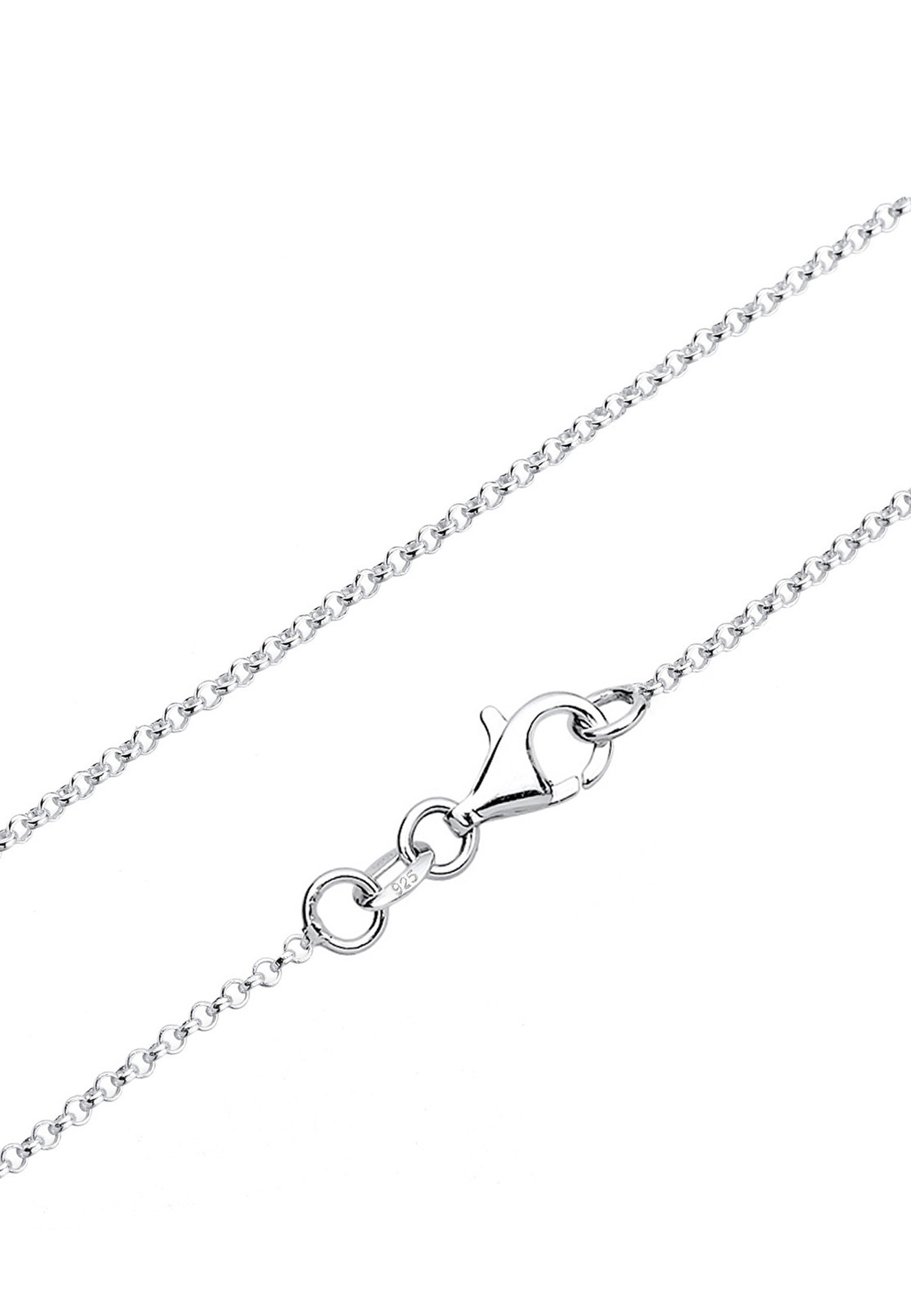 Elli Silberkette »Halskette Hufeisen Glück Zirkonia 925 Sterling Silber«