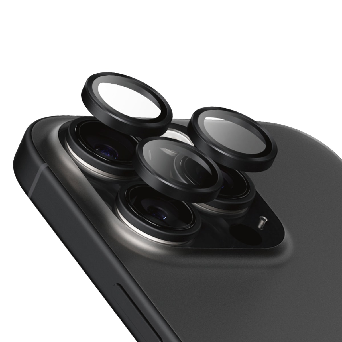 PanzerGlass Kameraschutzglas »Hoops Camera Lens Protection«, für Apple iPhone 16 Pro-Apple iPhone 16 Pro Max, (3 St.), Lens Cover, Schutzfolie, Schutzglas, kratz- & stoßfest