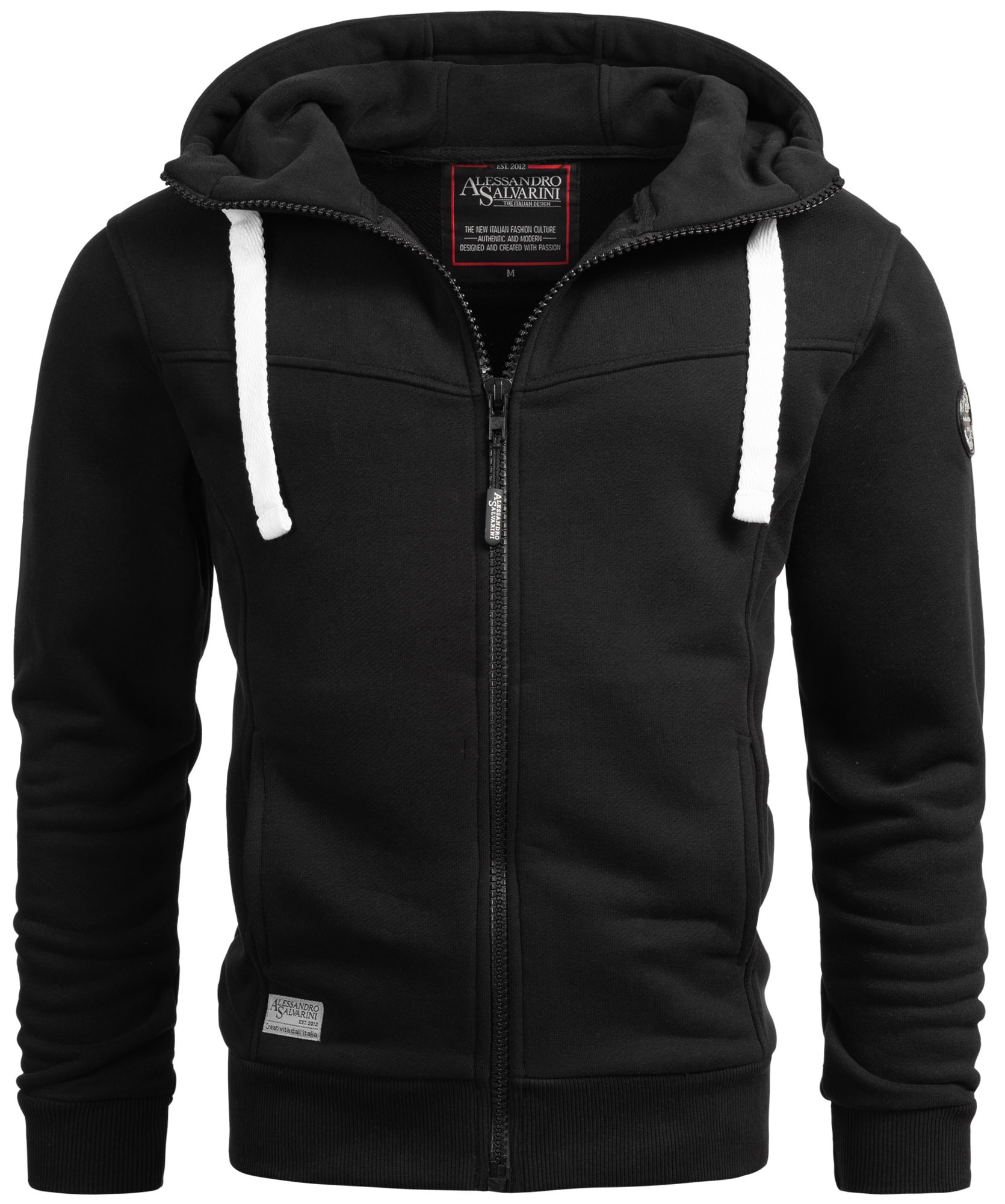 Alessandro Salvarini Kapuzensweatjacke »A. Salvarini Herren Sweatjacke AS123«