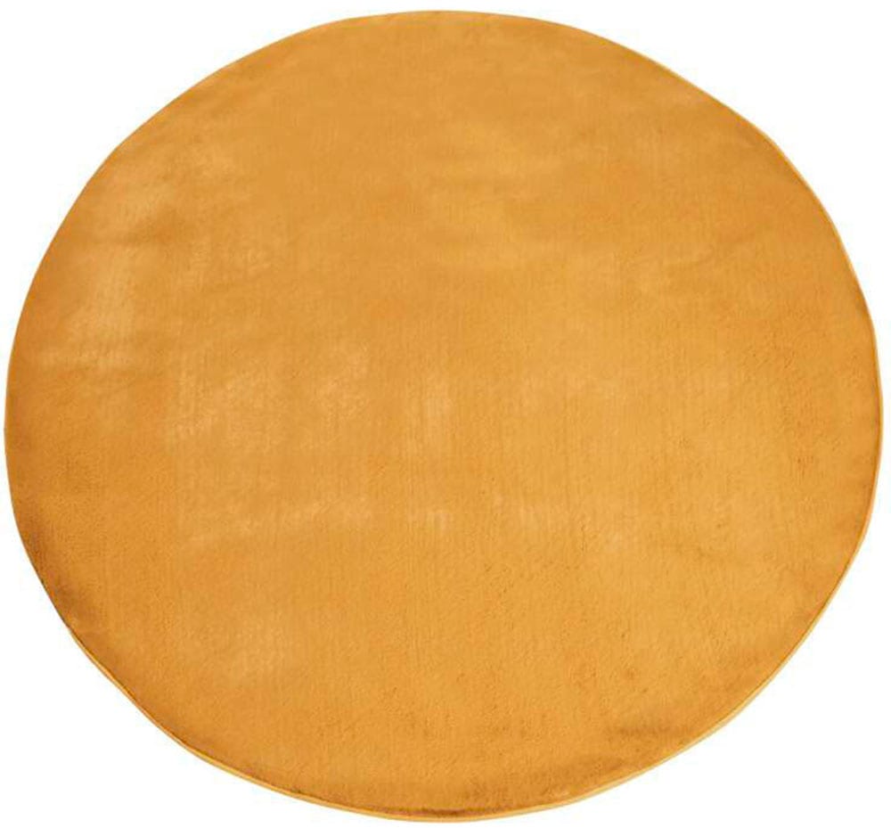 Carpet City Hochflor-Teppich »TOPIA400«, rund, 21 mm Höhe, besonders weich und kuschelig durch Polyester, Uni-Farben