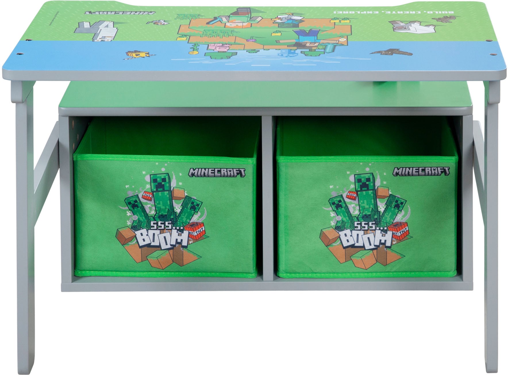 Phoenix Sitzbank »Minecraft Spielbank« 3 Stk. tlg. umklappbar zu einer Spielebank mit Tisch
