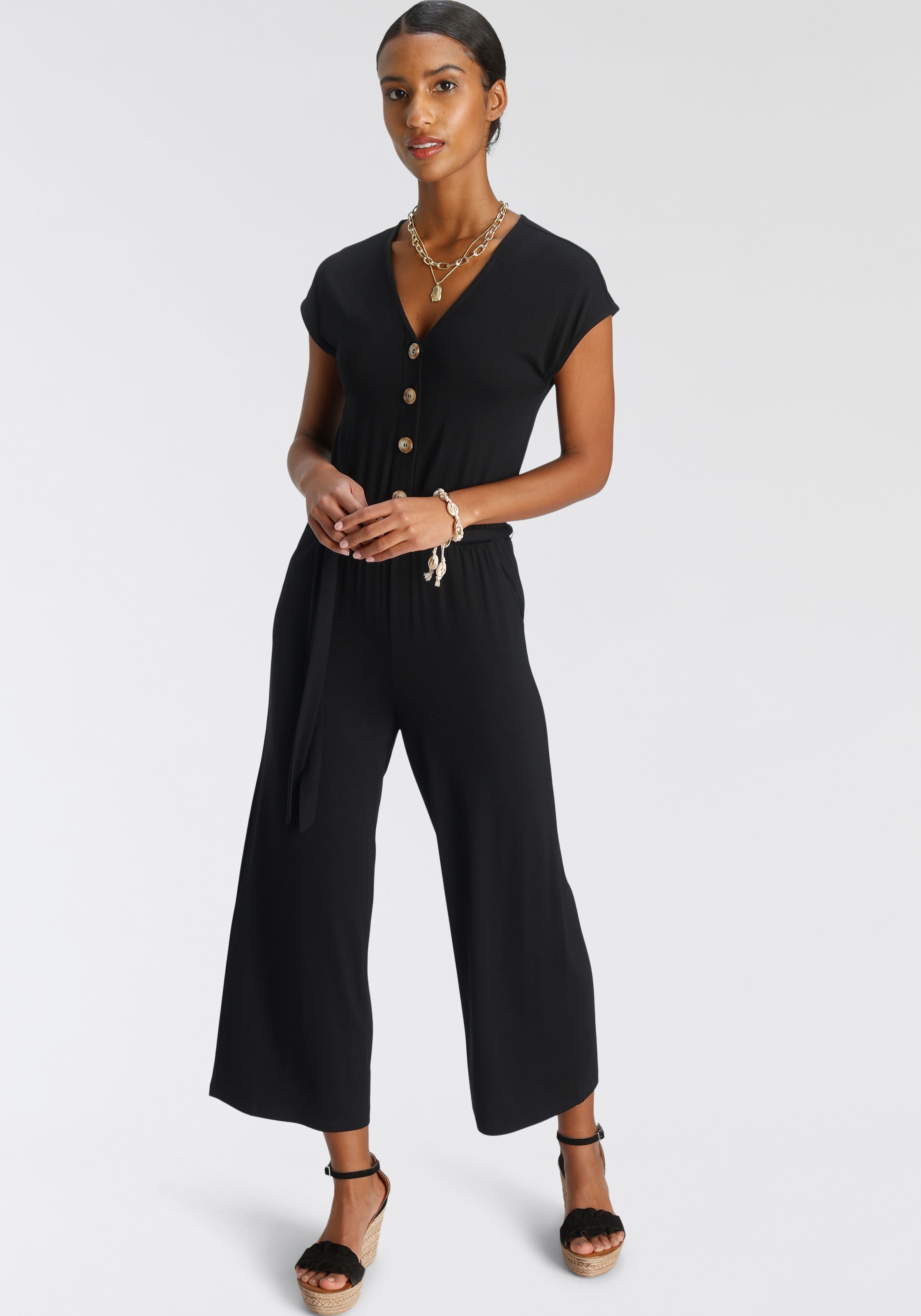 Knopfleiste Culotte-Overall, bei OTTO Tamaris mit