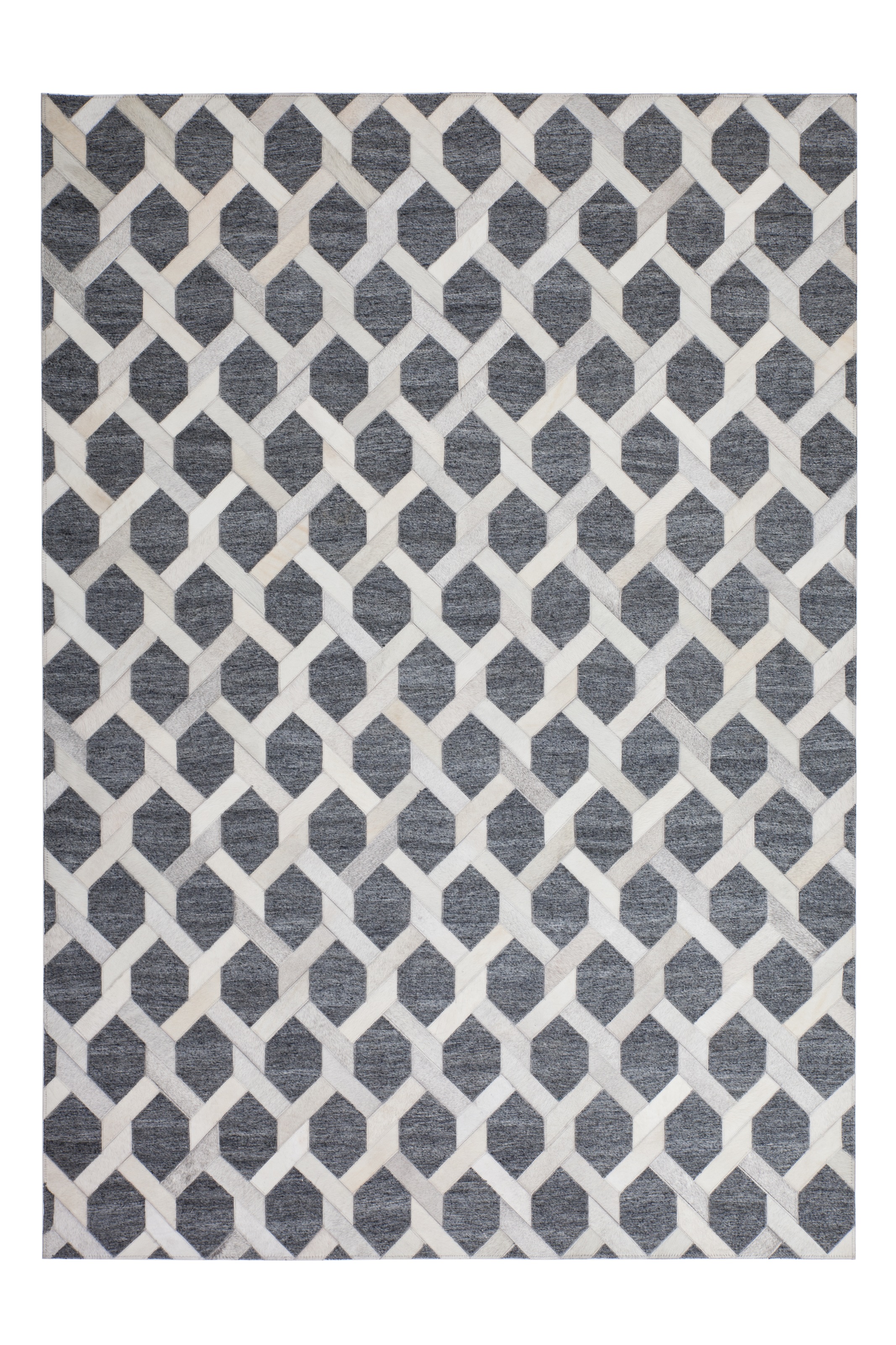 Kayoom Teppich »Chimera 110«, rechteckig, 11 mm Höhe, Materialmix aus Viskose und Leder, handgefertigtes Unikat