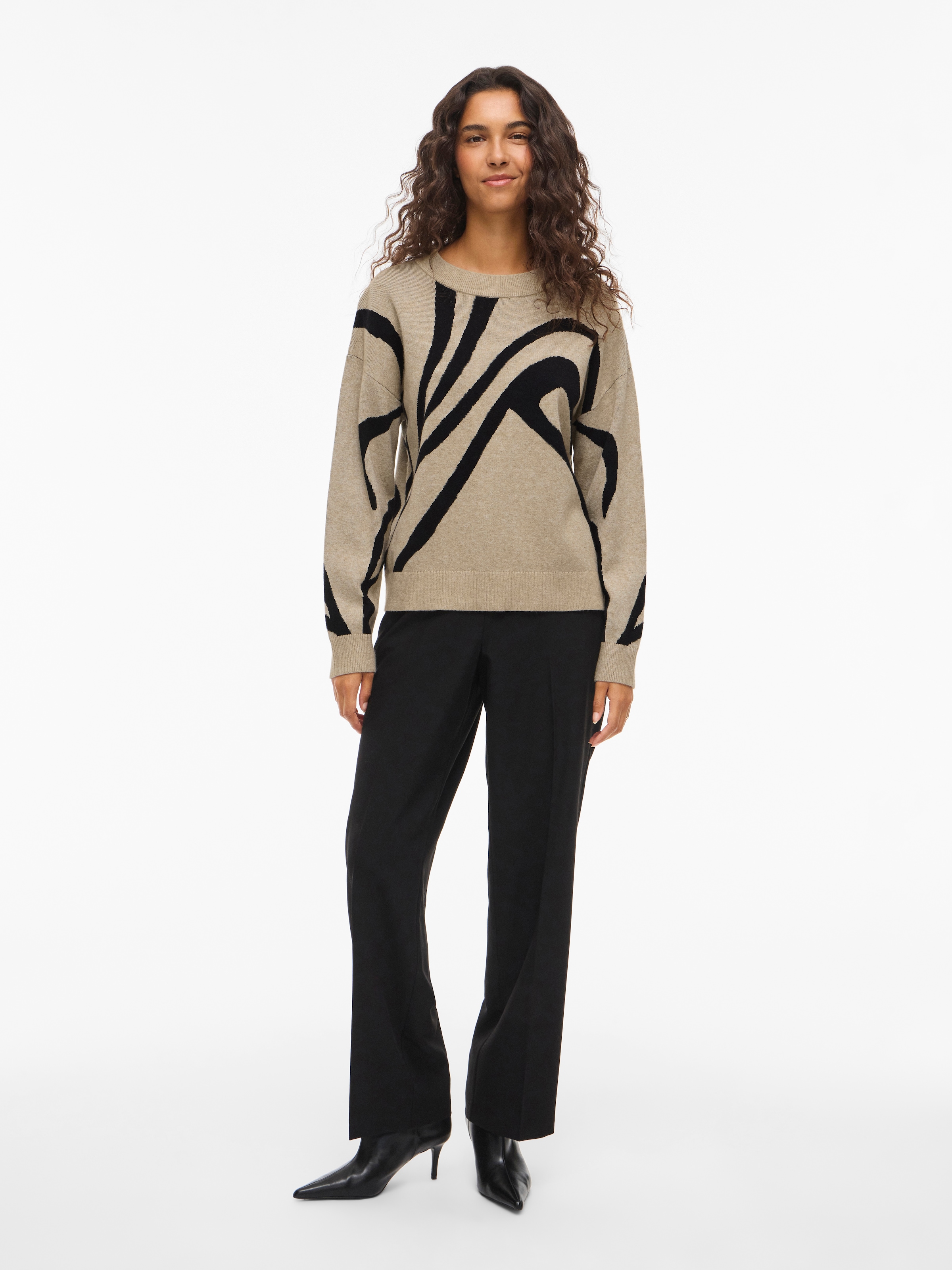 Vila Strickpullover »VITIF JACQUARD L/S KNIT TOP - NOOS«