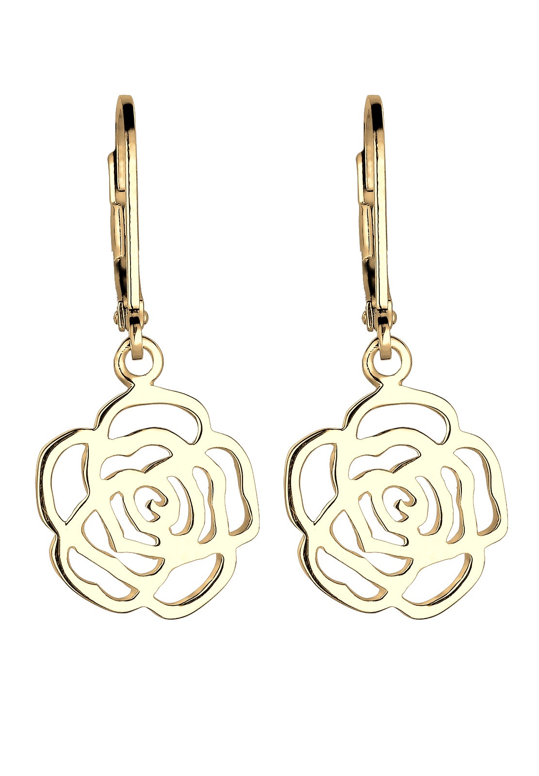 Elli Paar Ohrhänger »Ohrringe Ohrhänger mit Blume 925 Sterling Silber«