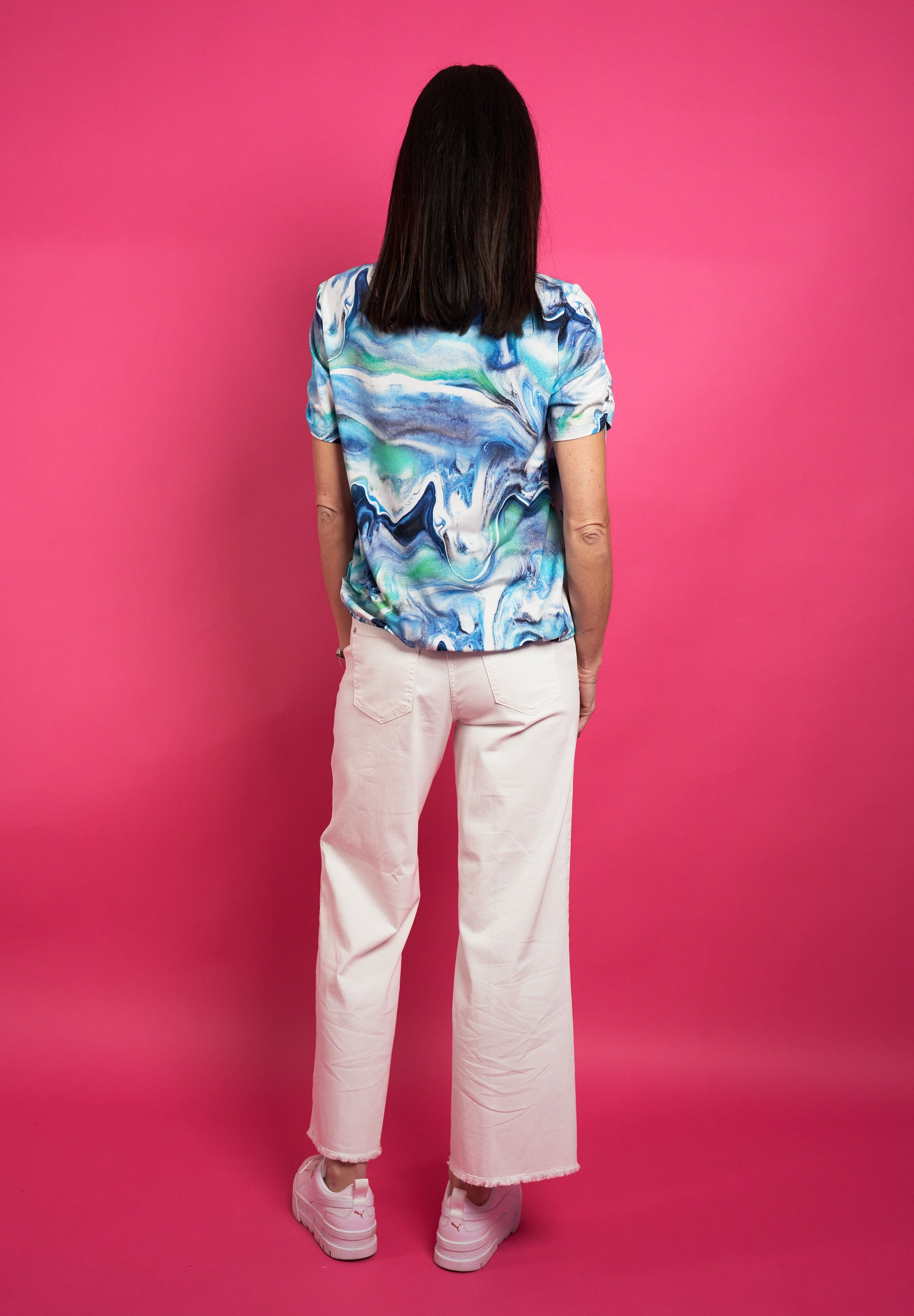 Seidel Moden Kurzarmshirt, mit All-Over Print, MADE IN GERMANY