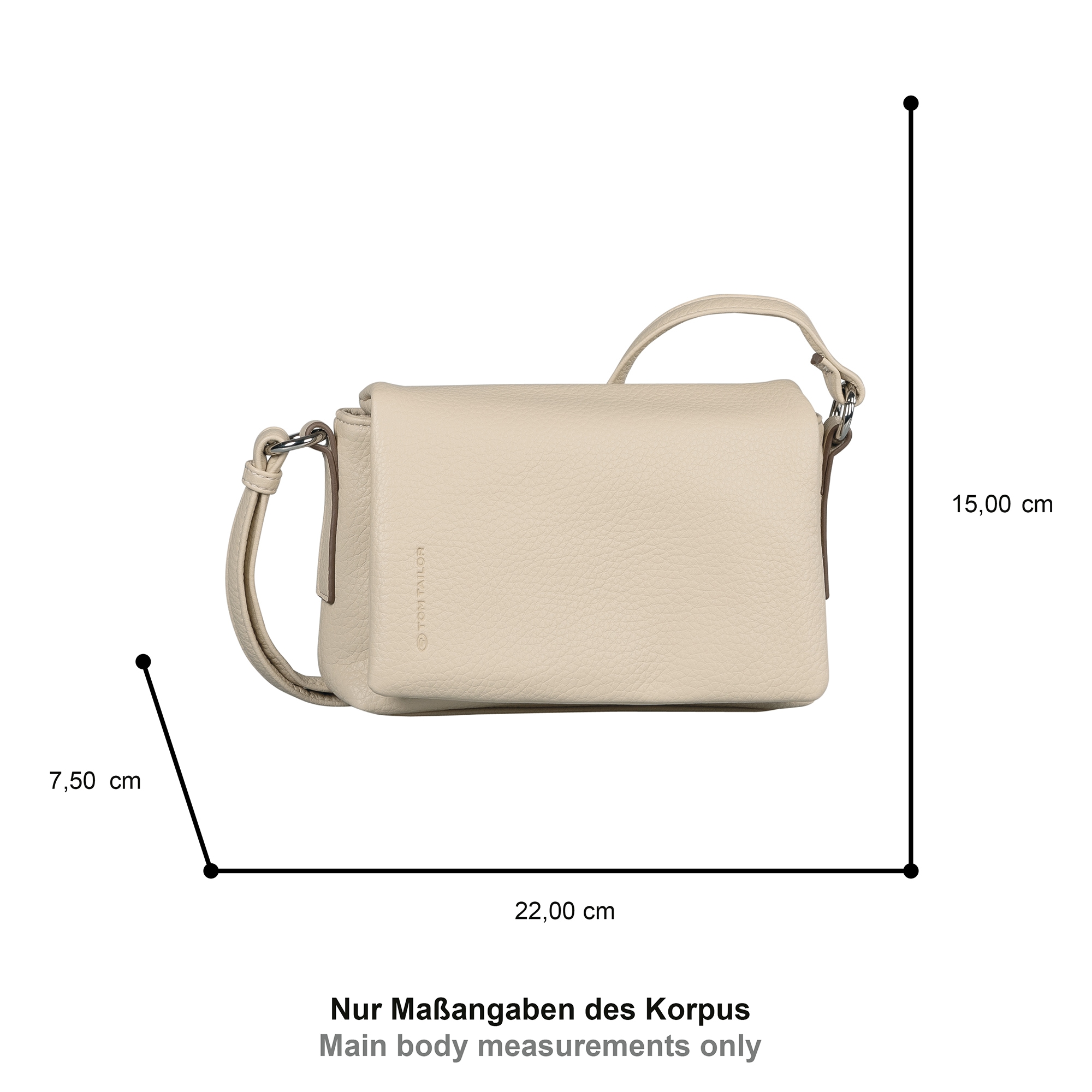 TOM TAILOR Umhängetasche »Lissi« besonders weiches Material lässig fallend mit trapzförmigen Schnitt