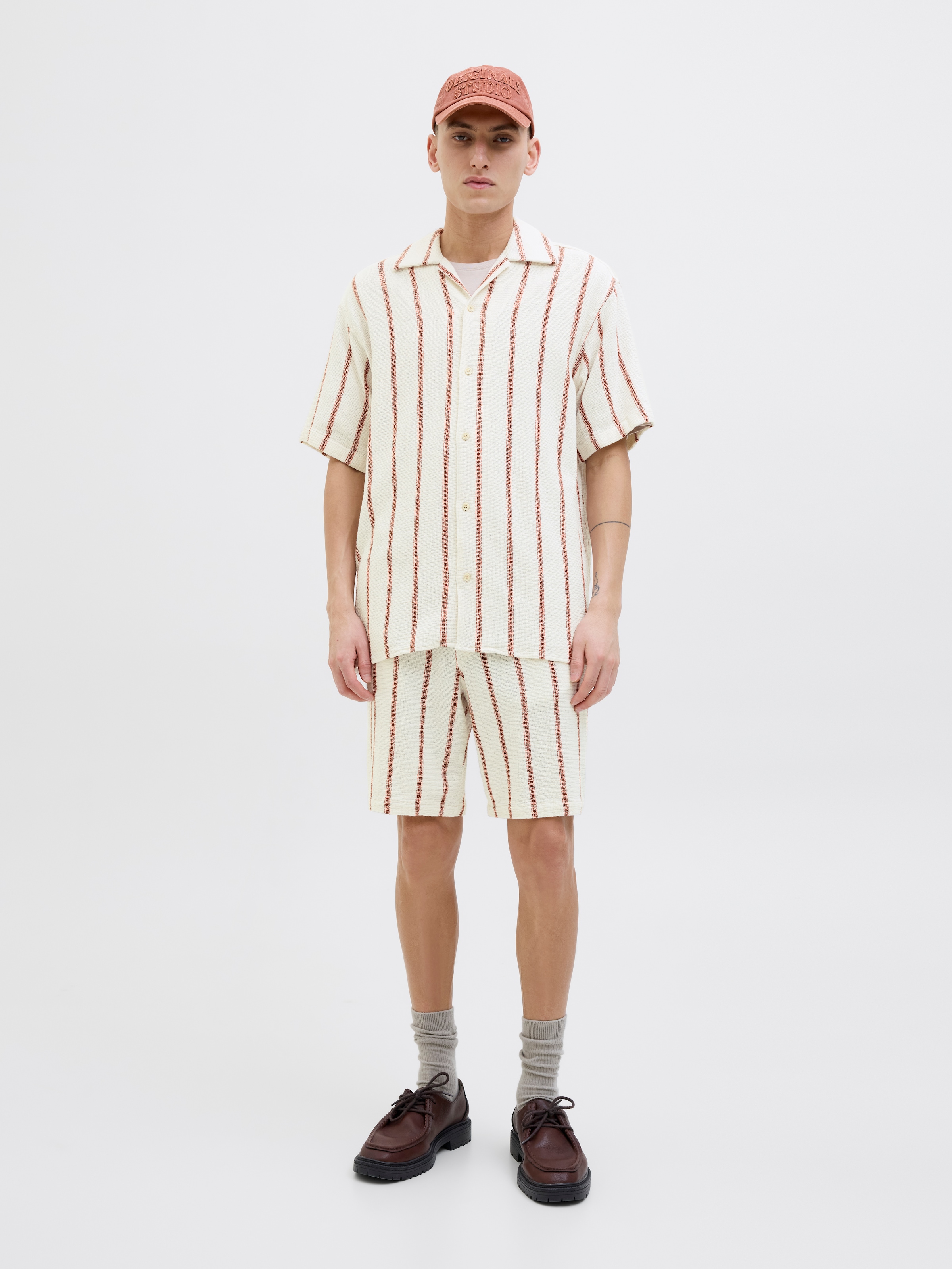Jack & Jones Kurzarmhemd »JORCOBA STRIPE RESORT SHIRT SS SN«