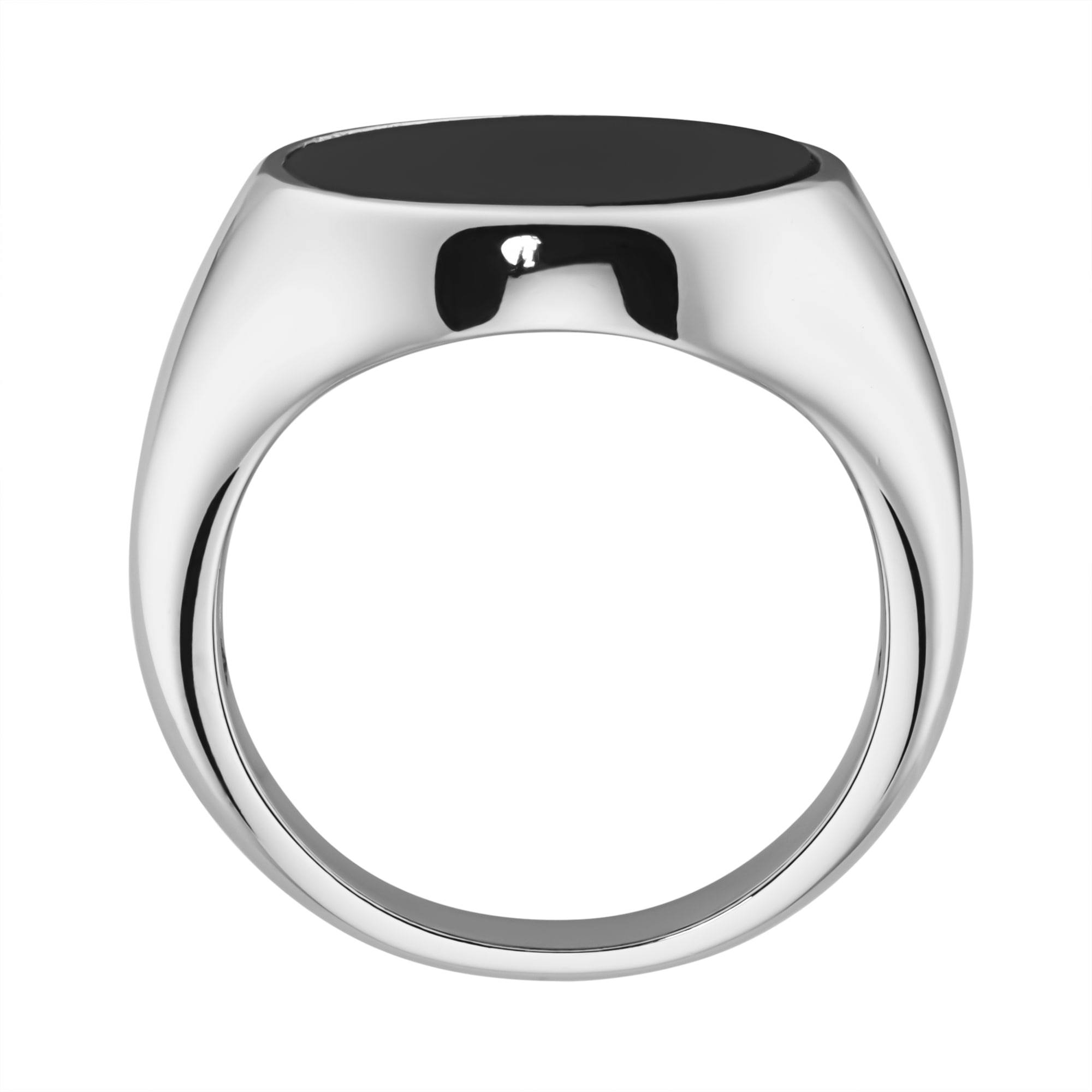 GIORGIO MARTELLO MILANO Silberring »Ring Siegelring mit schwarzem Achat, Silber 925«