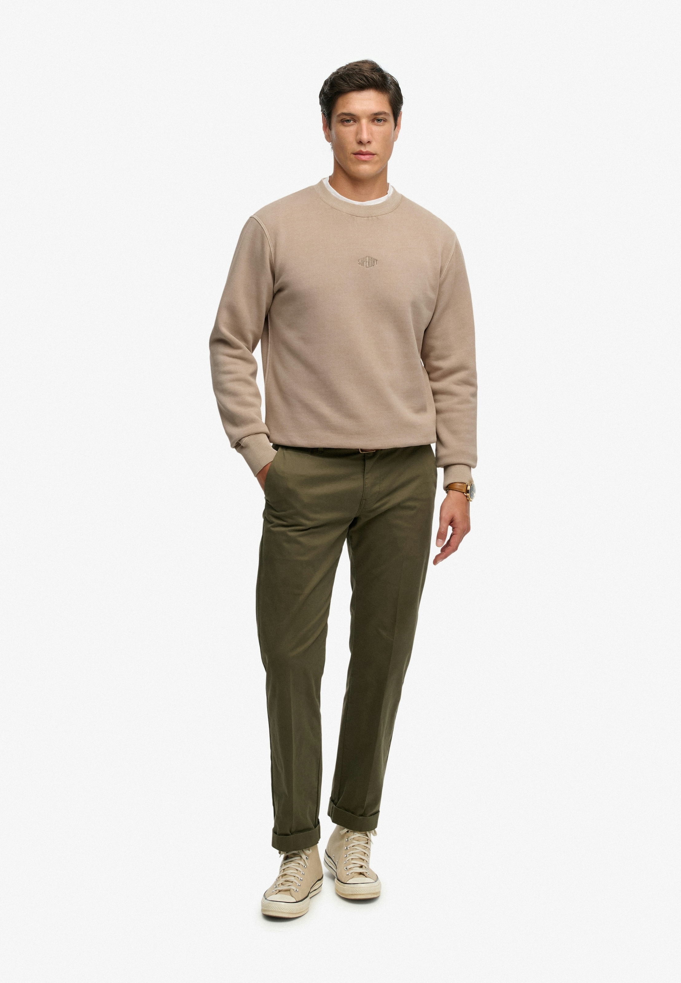 Superdry Sweatshirt »MICRO LOGO CREW«, mit Micro-Marken-Logo
