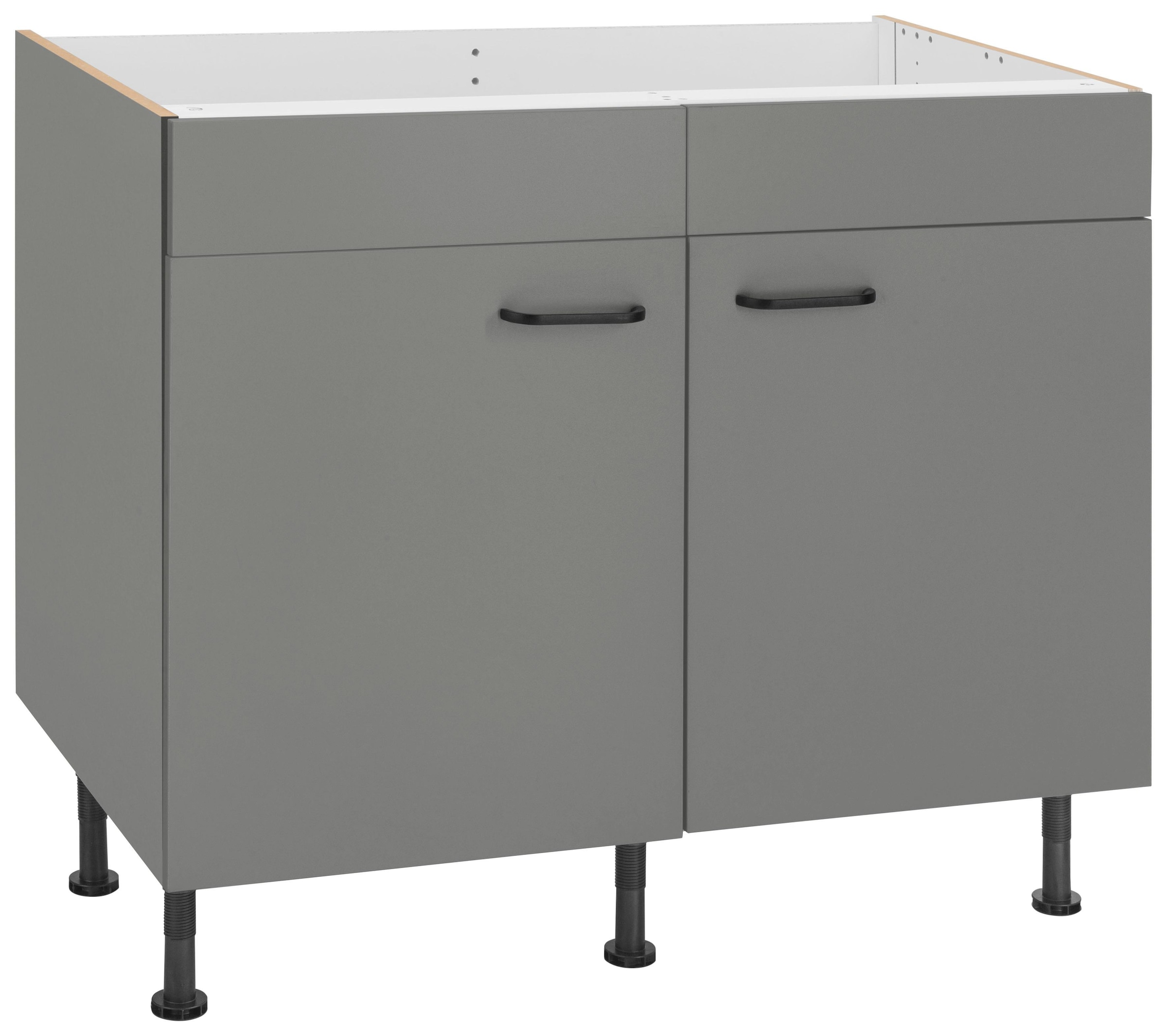 Füßen, Breite mit höhenverstellbaren Soft-Close-Funktion, »Elga«, 100 cm bei OTTO Spülenschrank OPTIFIT