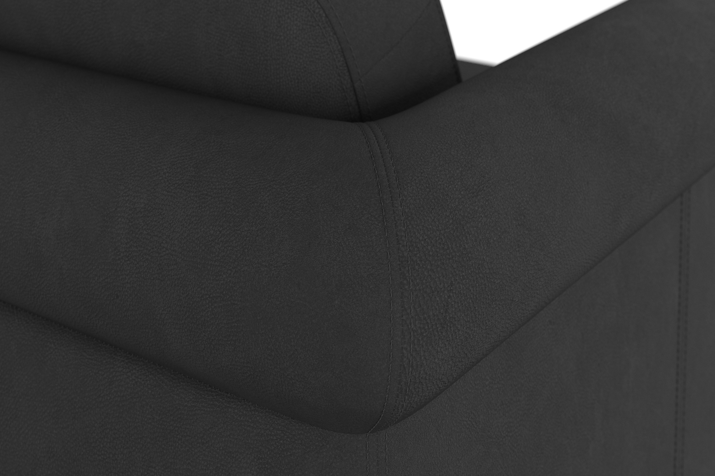 machalke® 2,5-Sitzer »amadeo«, Ledersofa mit geschwungenen Armlehnen, Breite 180 cm
