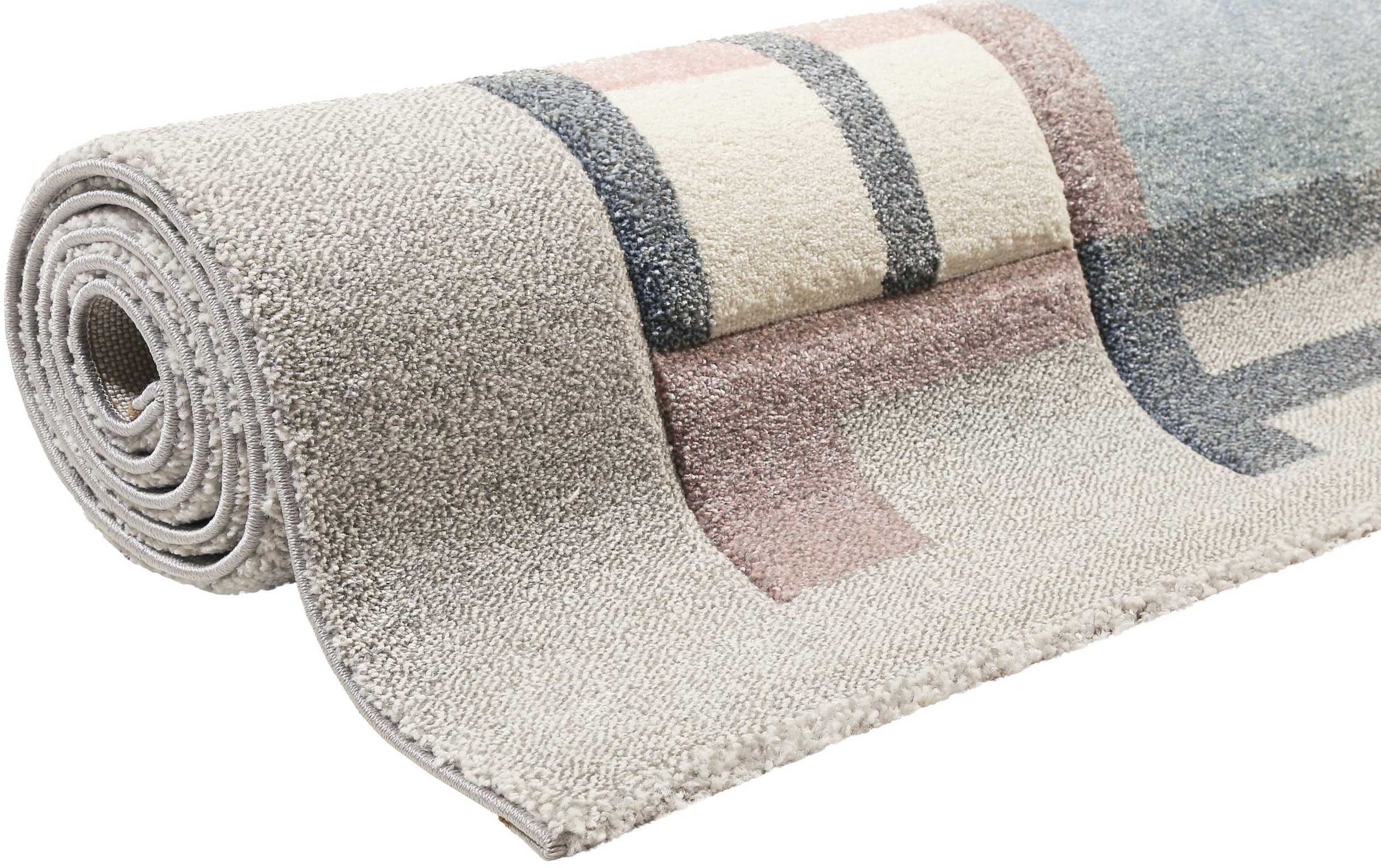 Esprit Kinderteppich »Sea Castle ESP-21072«, rechteckig, 13 mm Höhe, Kurzflor, maritimes Dessin, Strandschloß