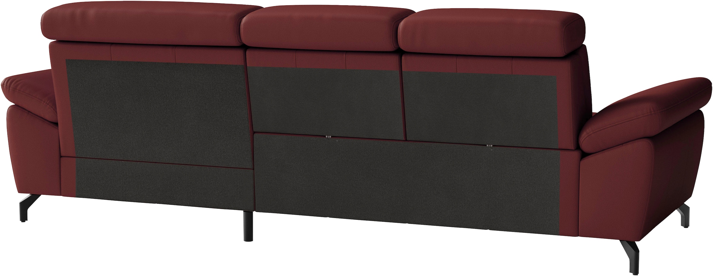 sit&more Ecksofa »Vanity L-Form, Leder, B: 264 cm, mit Sitz-, Kopf u. Armteilverstellung« Couch optional mit Schlaffunktion & Bettkasten, in Leder