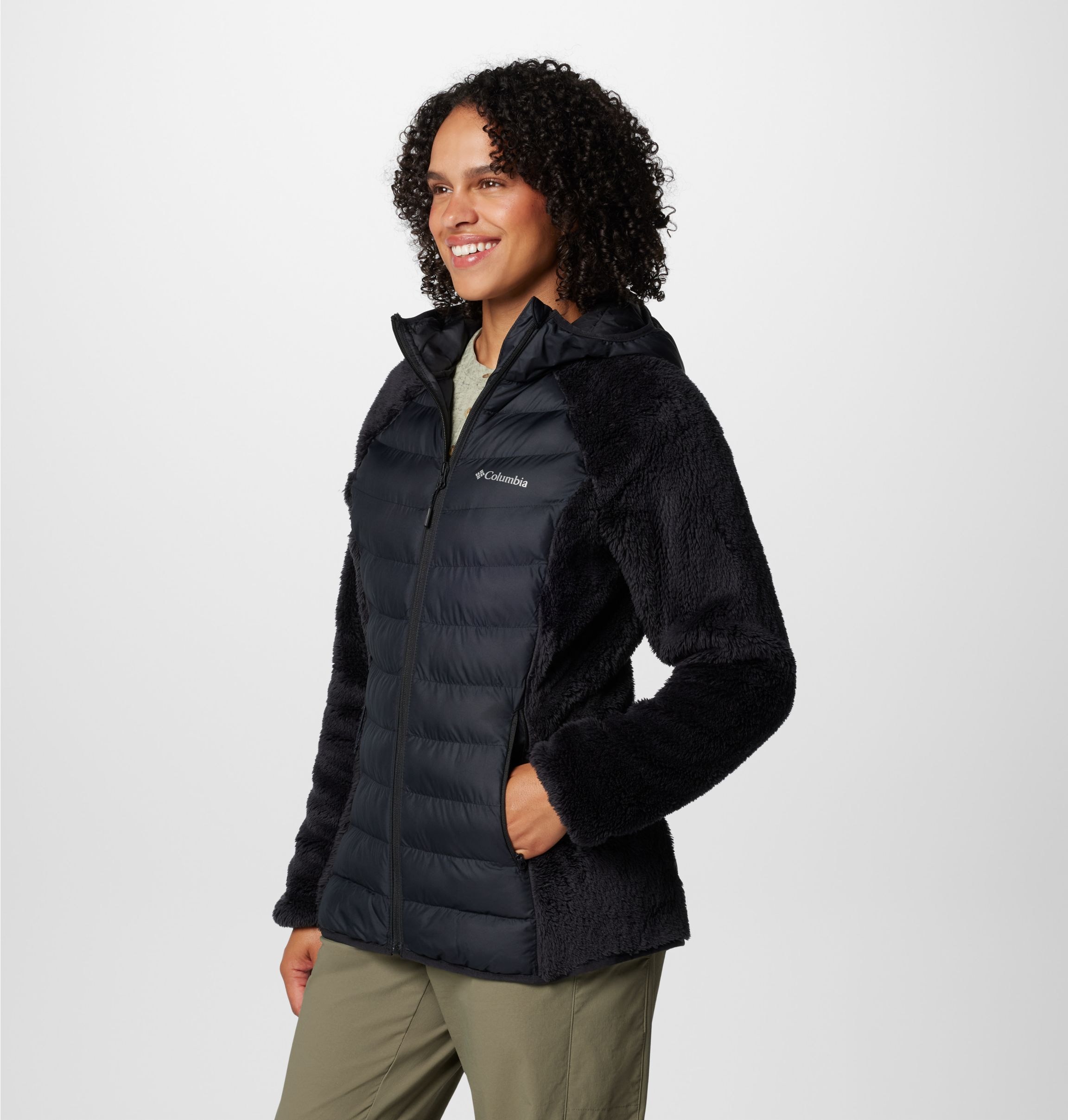 Columbia Hybridjacke »Powder Lite™ II Sherpa Hybrid Jacket«, mit Kapuze
