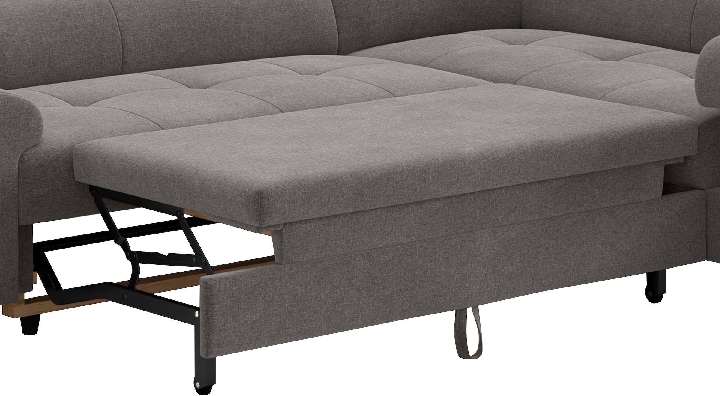 COTTA Ecksofa »Aura L-Form, B: 260 cm« mit Bettfunktion, Bettkasten & Kopfteilverstellung