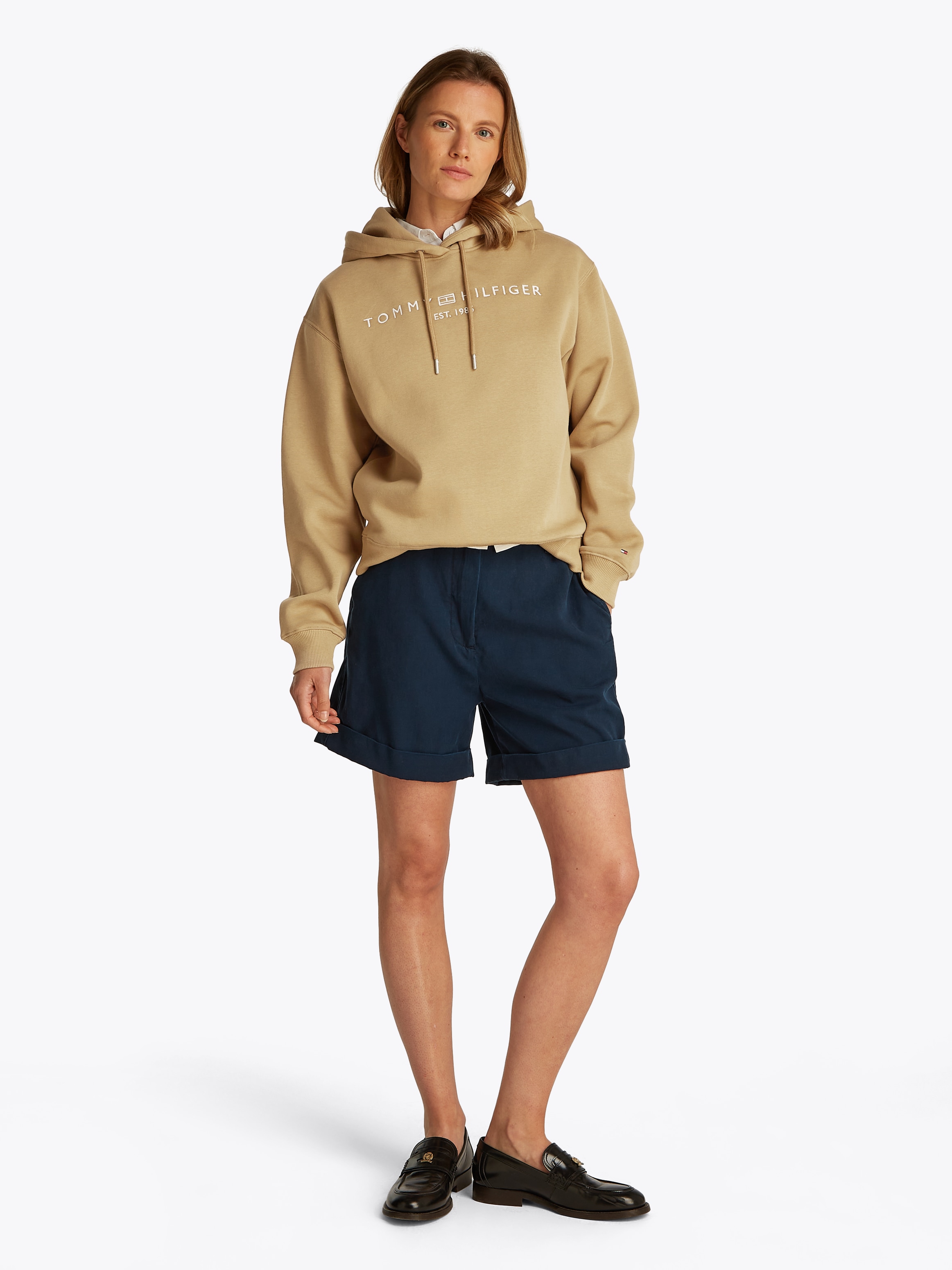 Tommy Hilfiger Kapuzensweatshirt »MDRN REG CORP LOGO HOODIE«, mit gesticktem Logo-Schriftzug
