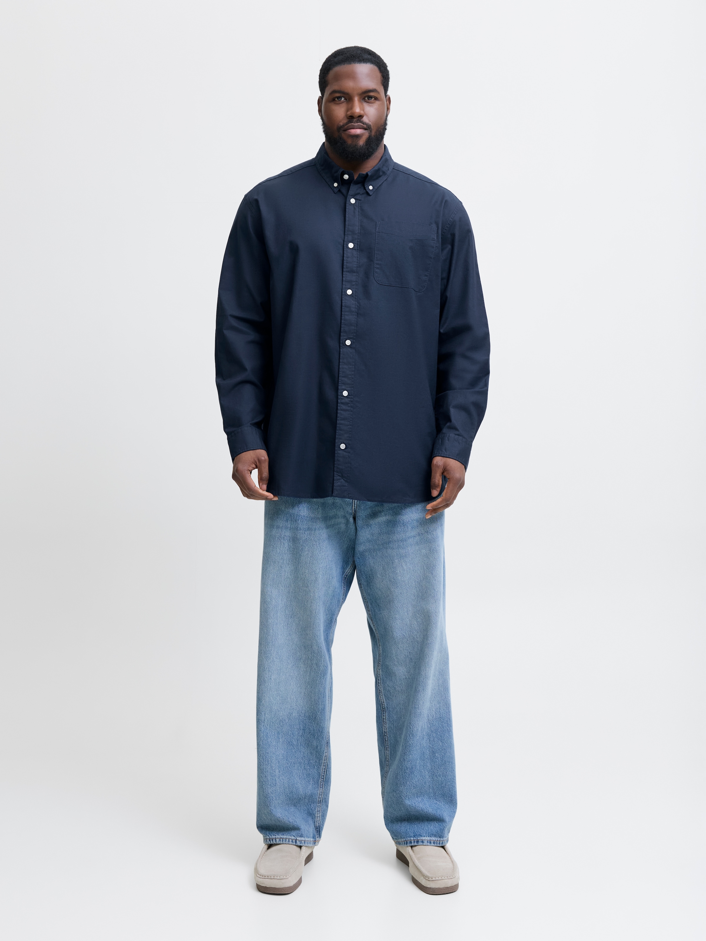 Jack & Jones PlusSize Langarmhemd »JPRBLUBROOK OXFORD SHIRT L/S NOOS PLS«
