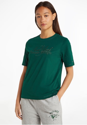Tommy Hilfiger T-Shirt »REG BRUSHED CTN NY C-NK SS«, mit Tommy Hilfiger Markenlabel kaufen