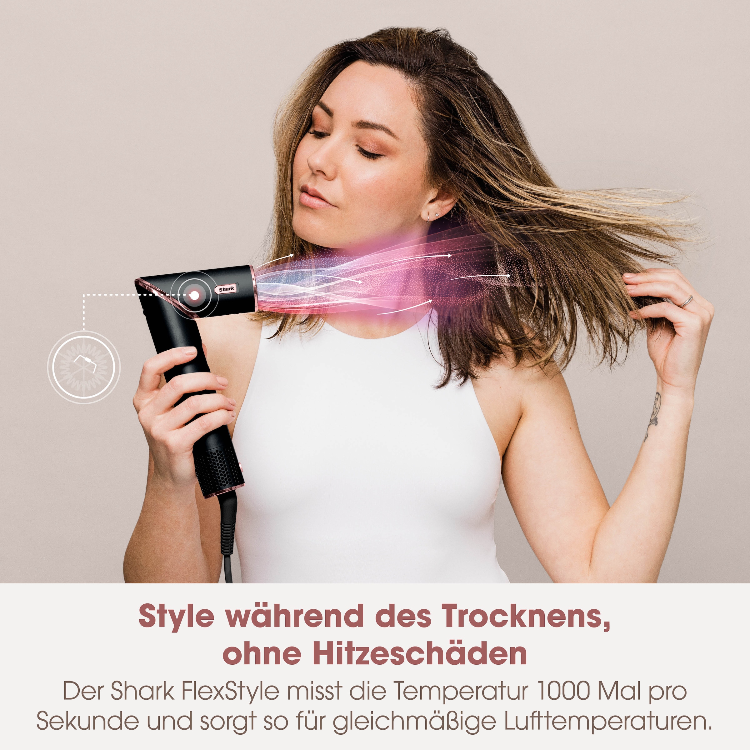 Shark Multihaarstyler »FlexStyle 5-in-1 Haarstyler und -trockner - Schwarz HD446EU«, 5 Aufsätze, Mit einer Drehung vom leistungsstarken Haartrockner zum Styler