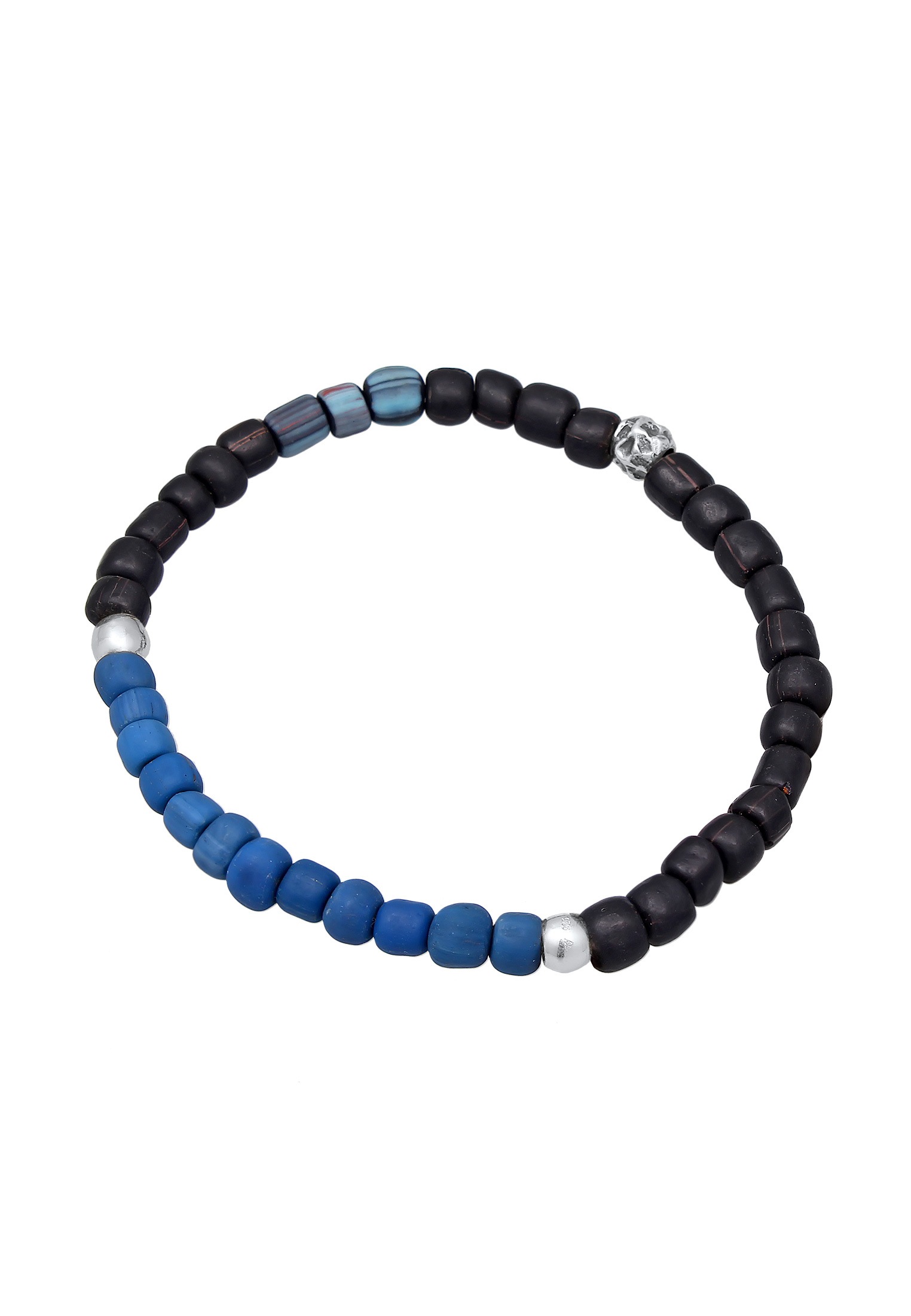 Kuzzoi Armkette »Armband Glas Beads 925 Silber«