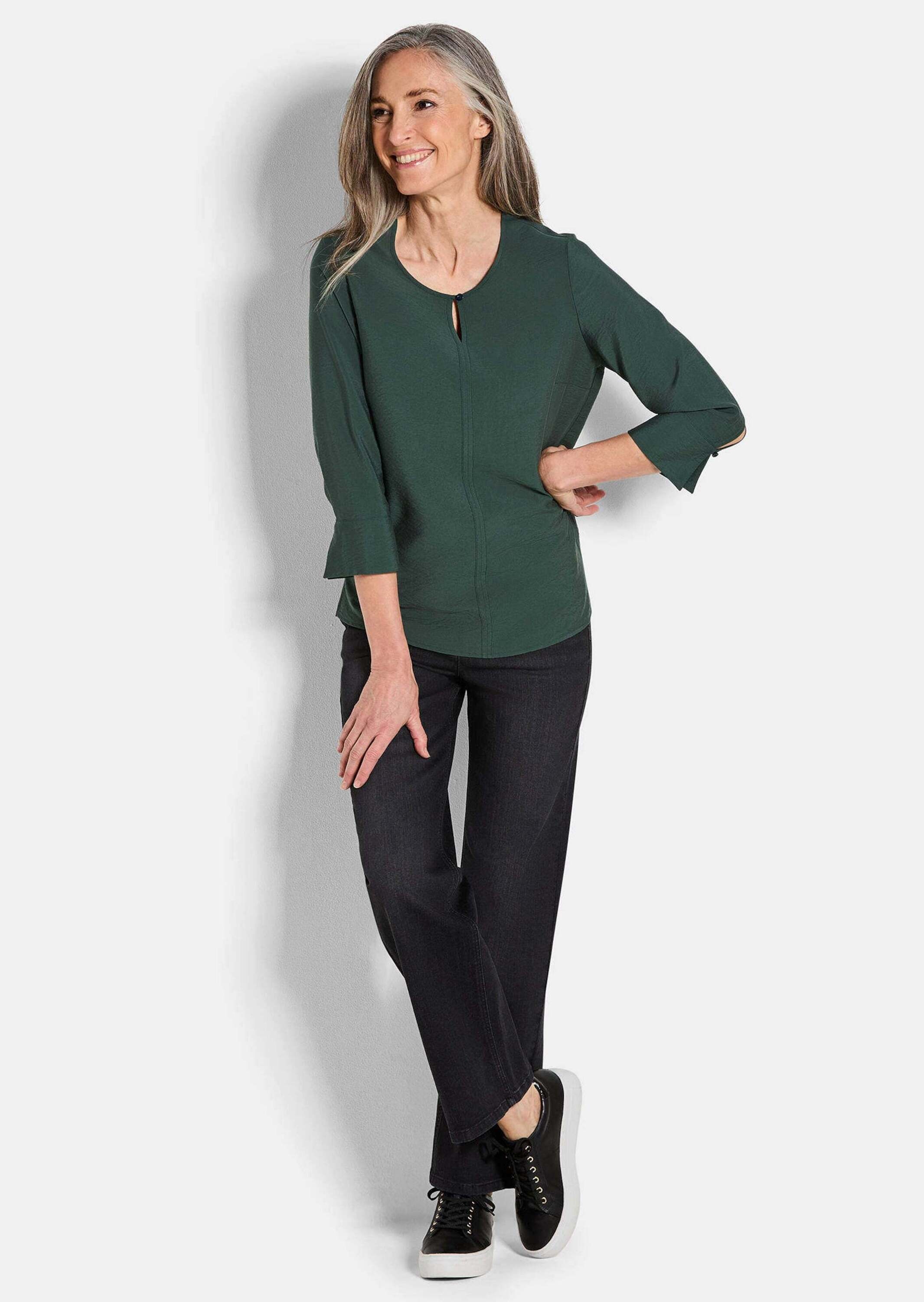 GOLDNER Schlupfbluse »Elegante Schlupfbluse Damen aus Viskose mit Strukturmuster«