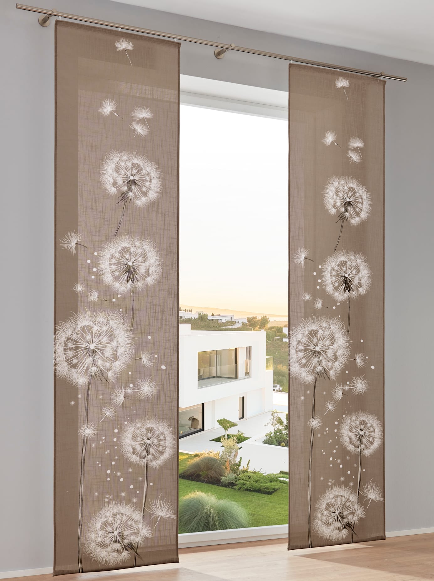 heine home Schiebegardine Klettband 1 Stk. tlg.