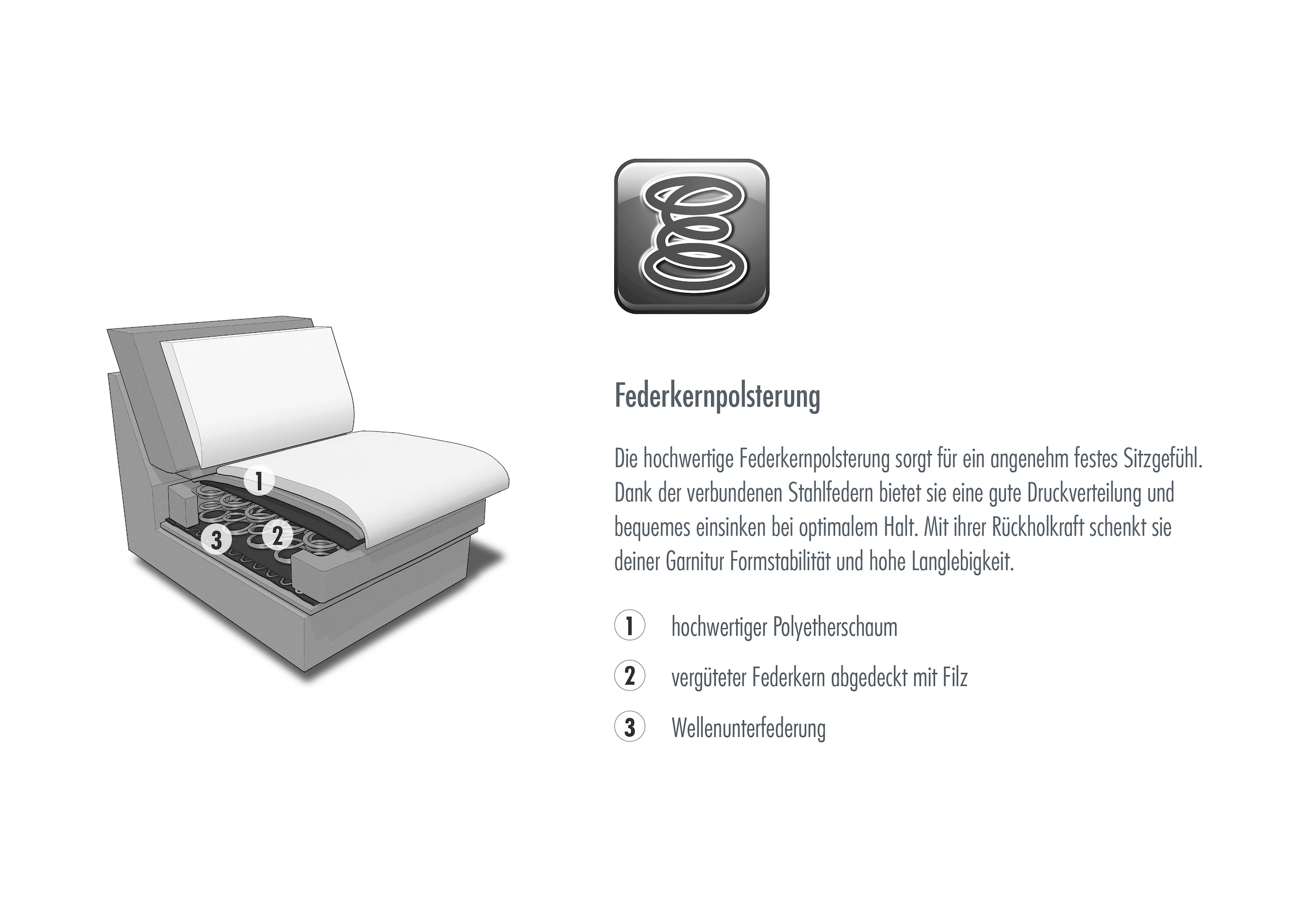Die PlanBar 3-Sitzer »PN-PF23182« Federkernpolsterung, wahlweise mit motorischer Vorziehbank