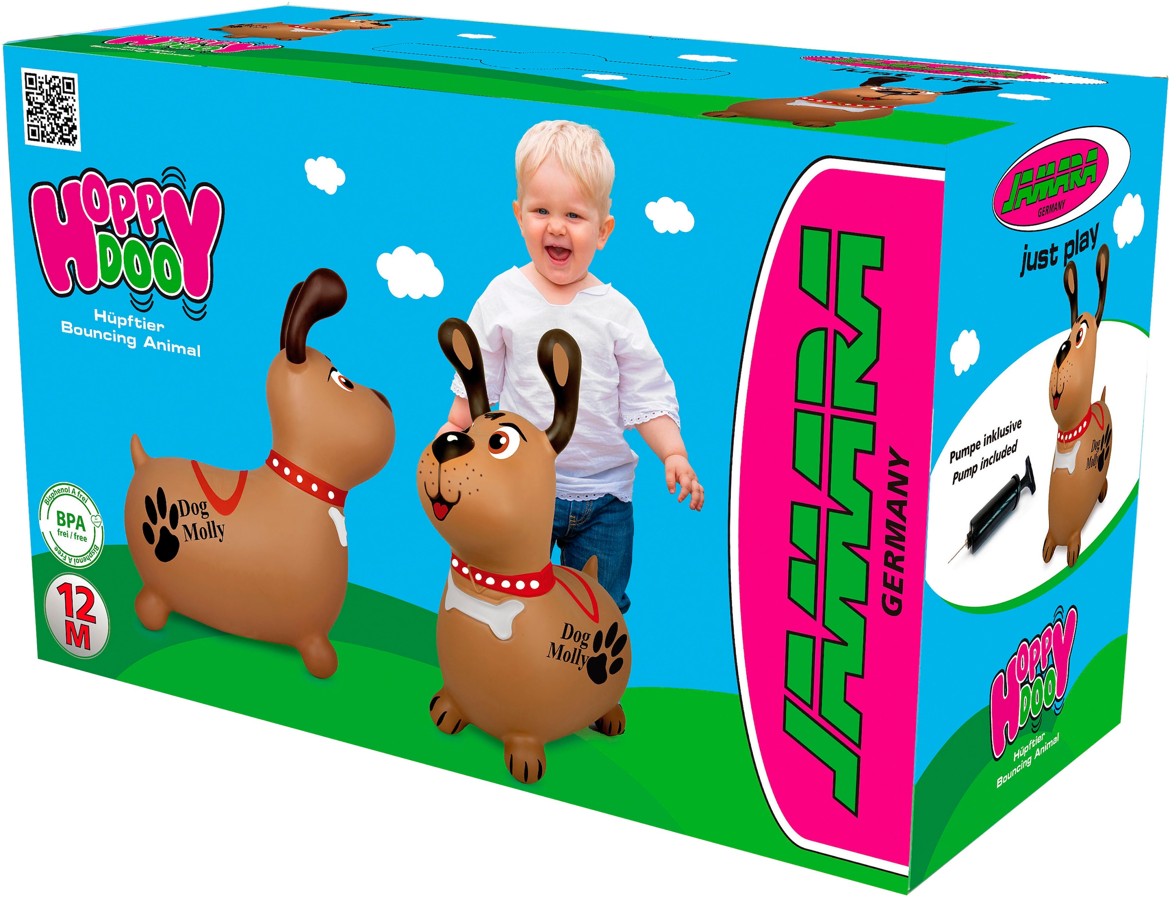 Jamara Hüpftier »Dog Molly«, inkl. Luftpumpe
