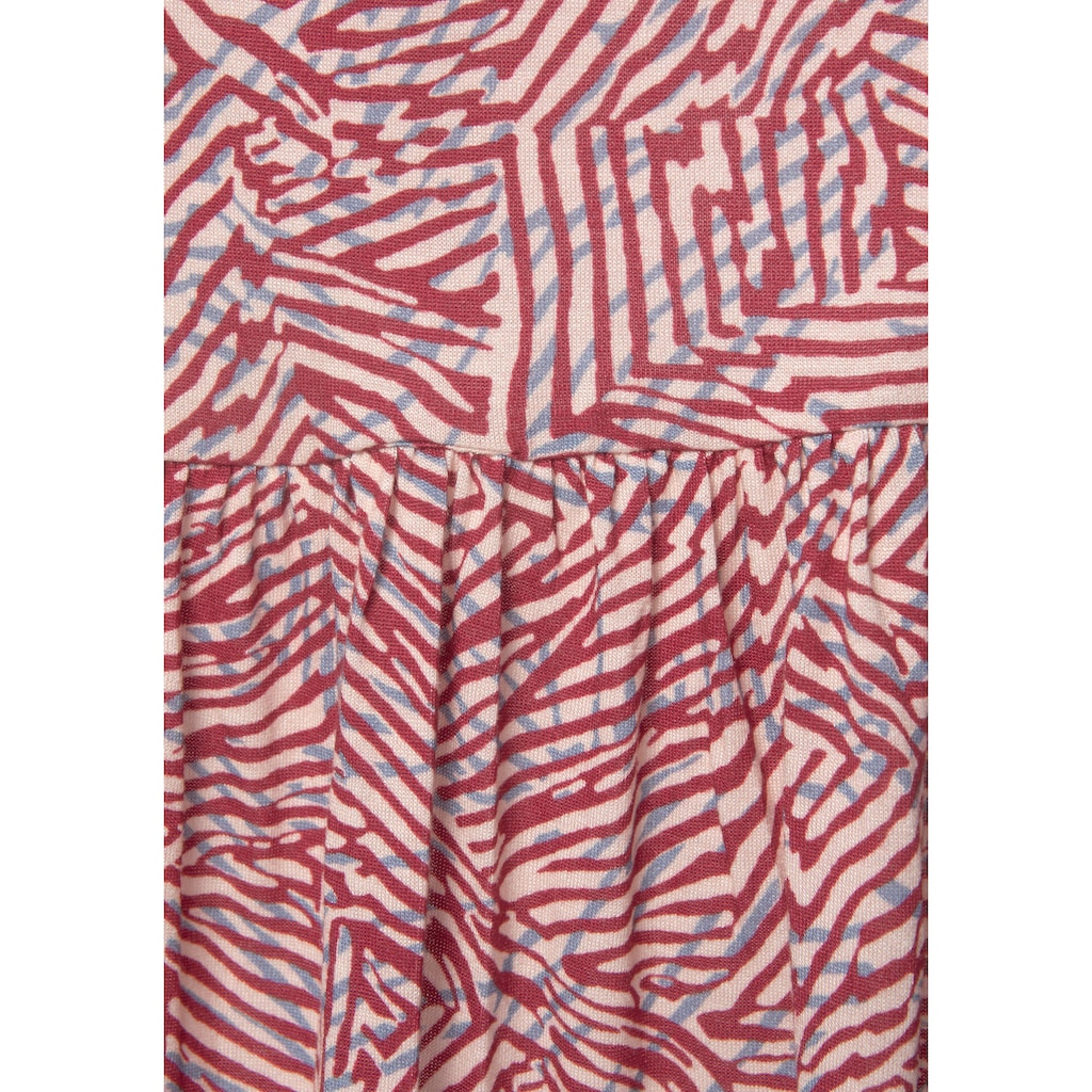Vivance Jerseykleid, mit Rückenausschnitt, T-Shirtkleid in lockerer Passform, Sommerkleid