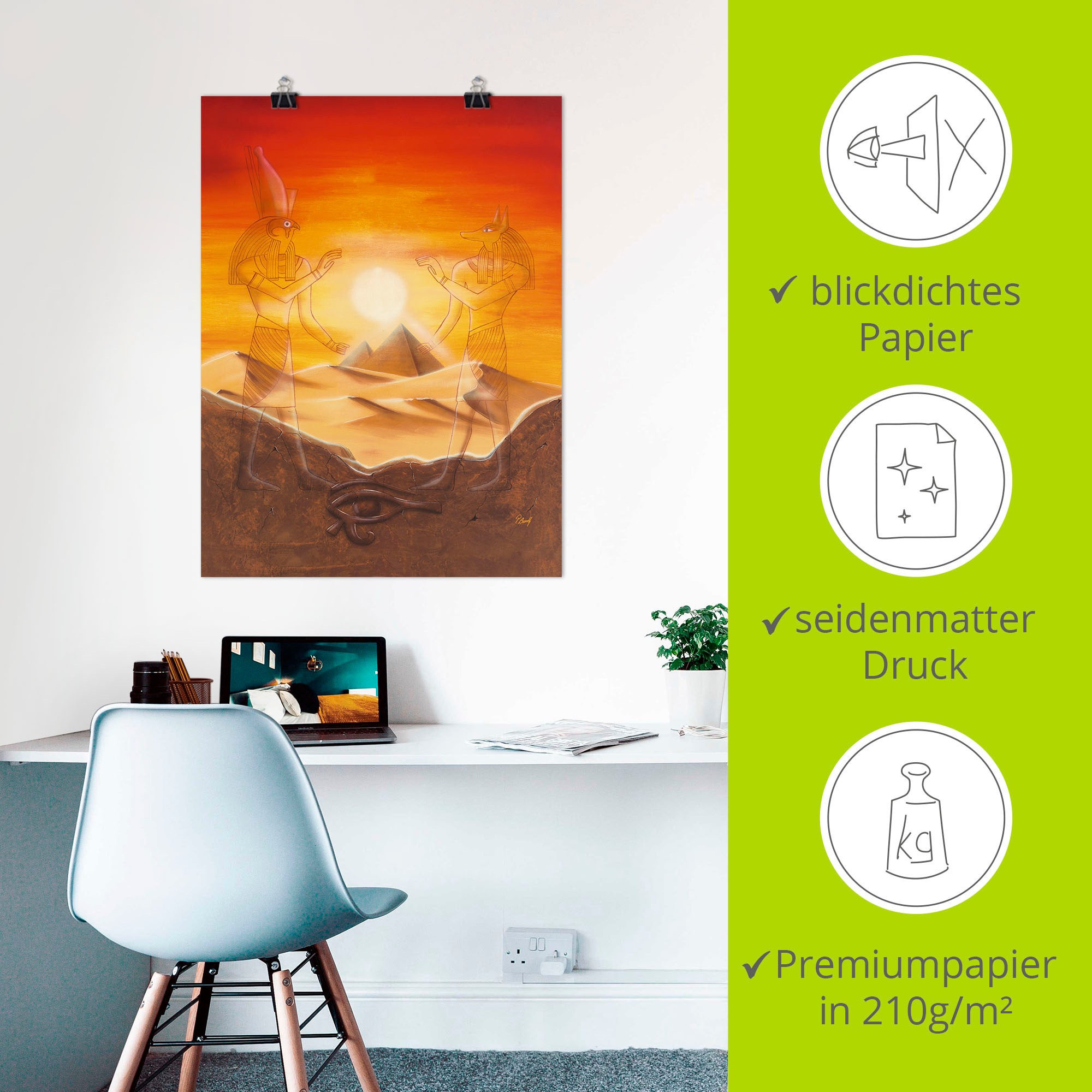 Artland Wandbild »Ägypten«, Afrika, (1 St.), als Alubild, Outdoorbild, Leinwandbild, Poster, Wandaufkleber