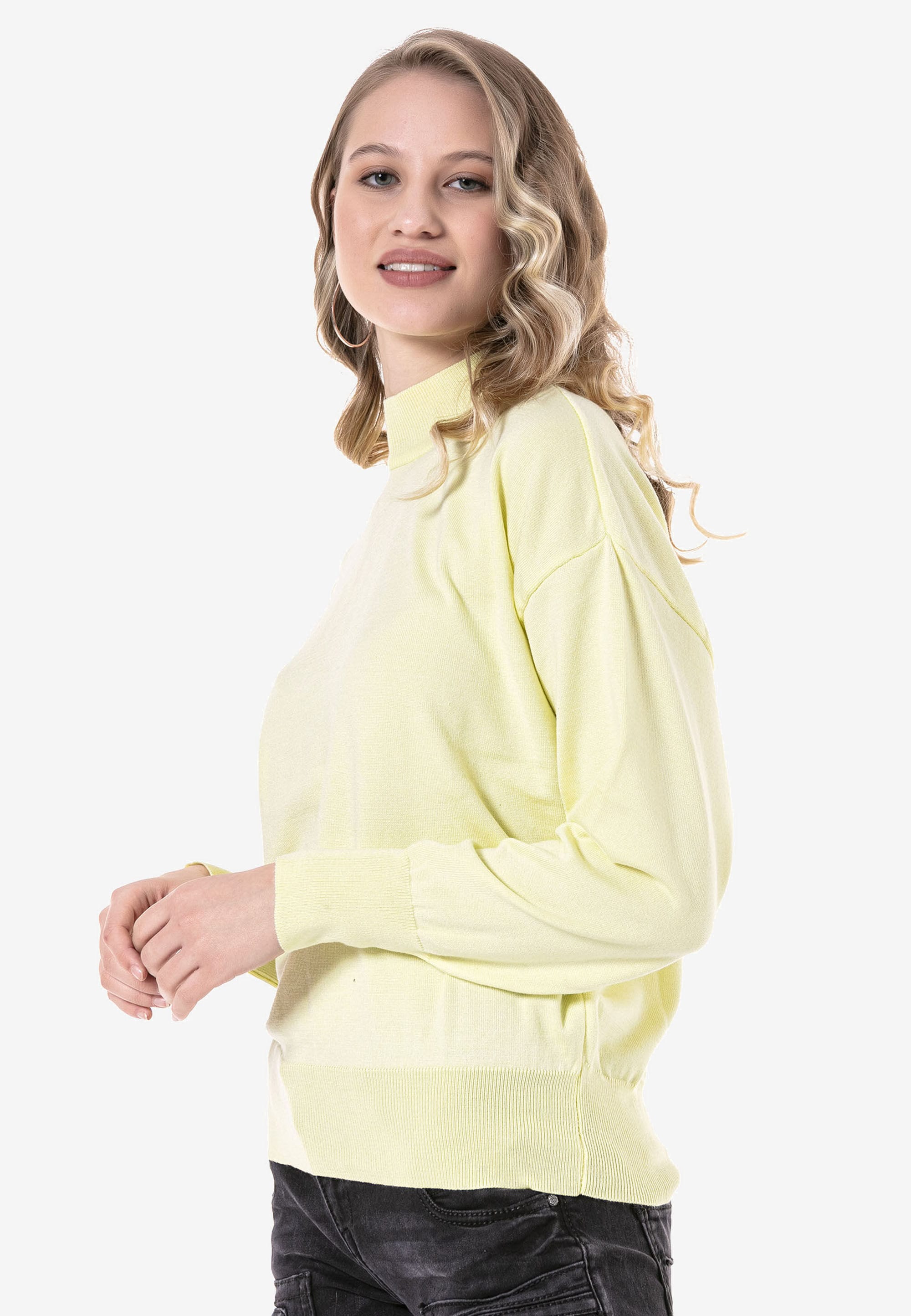 Cipo & Baxx Rollkragenpullover »WP230« Mit Rollkragen
