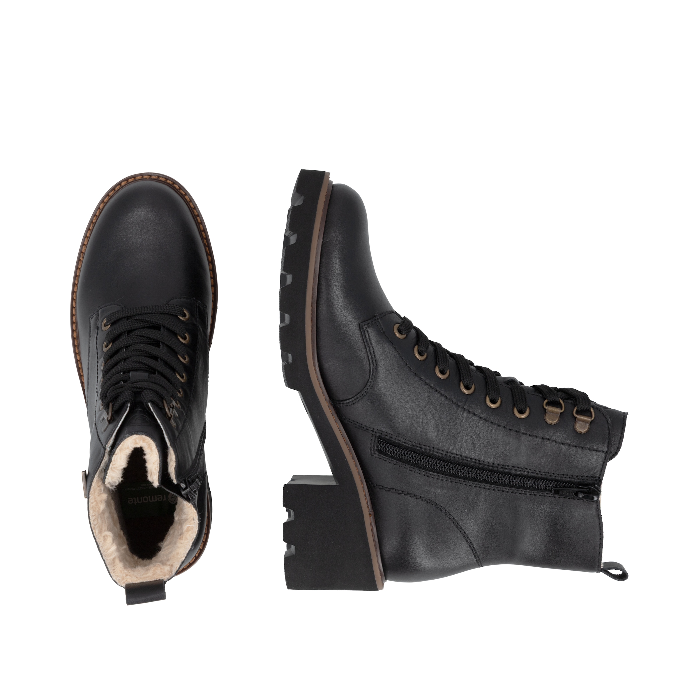 Remonte Schnürboots  Schnürstiefelette mit wasserabweisender TEX-Membrane, Reißverschluss