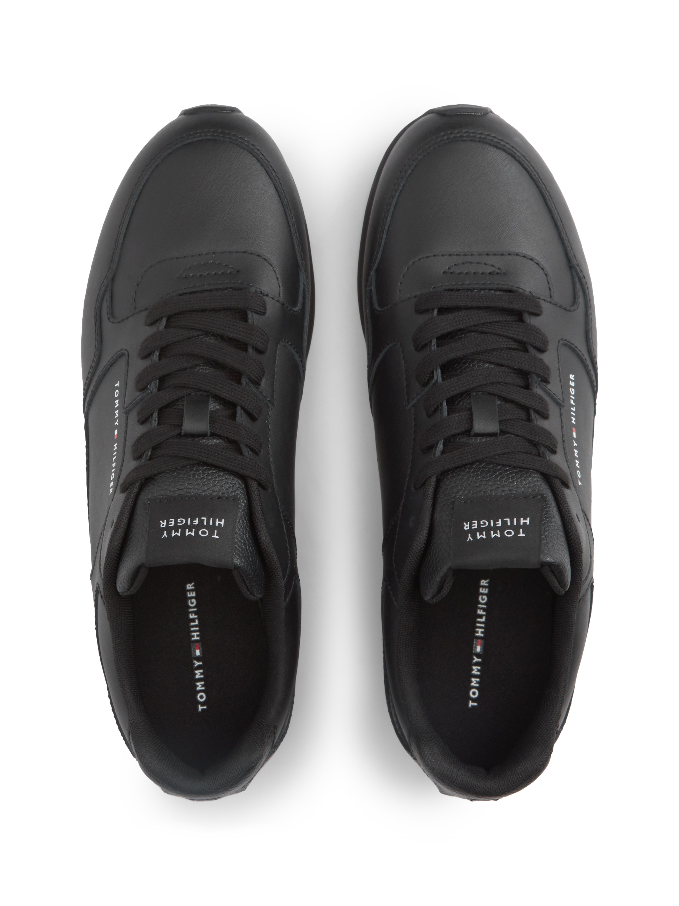Tommy Hilfiger Sneaker »LIGHT EVA RUNNER LEATHER«  Schnürer, Halbschuh, Freizeitschuh mit Logoschriftzug