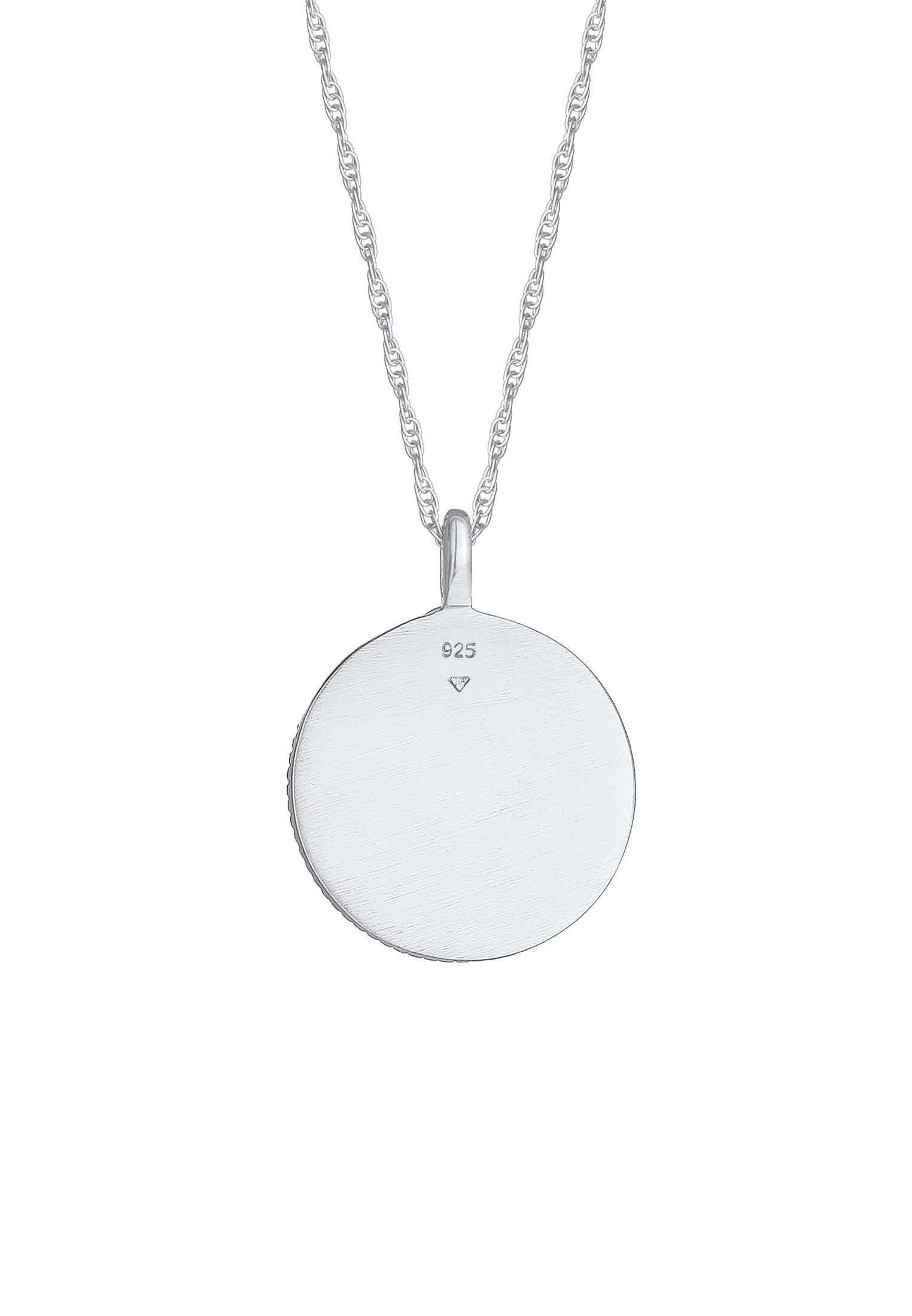 Elli Kette mit Anhänger »Halskette Sternzeichen Steinbock Astro Münze 925 Silber«