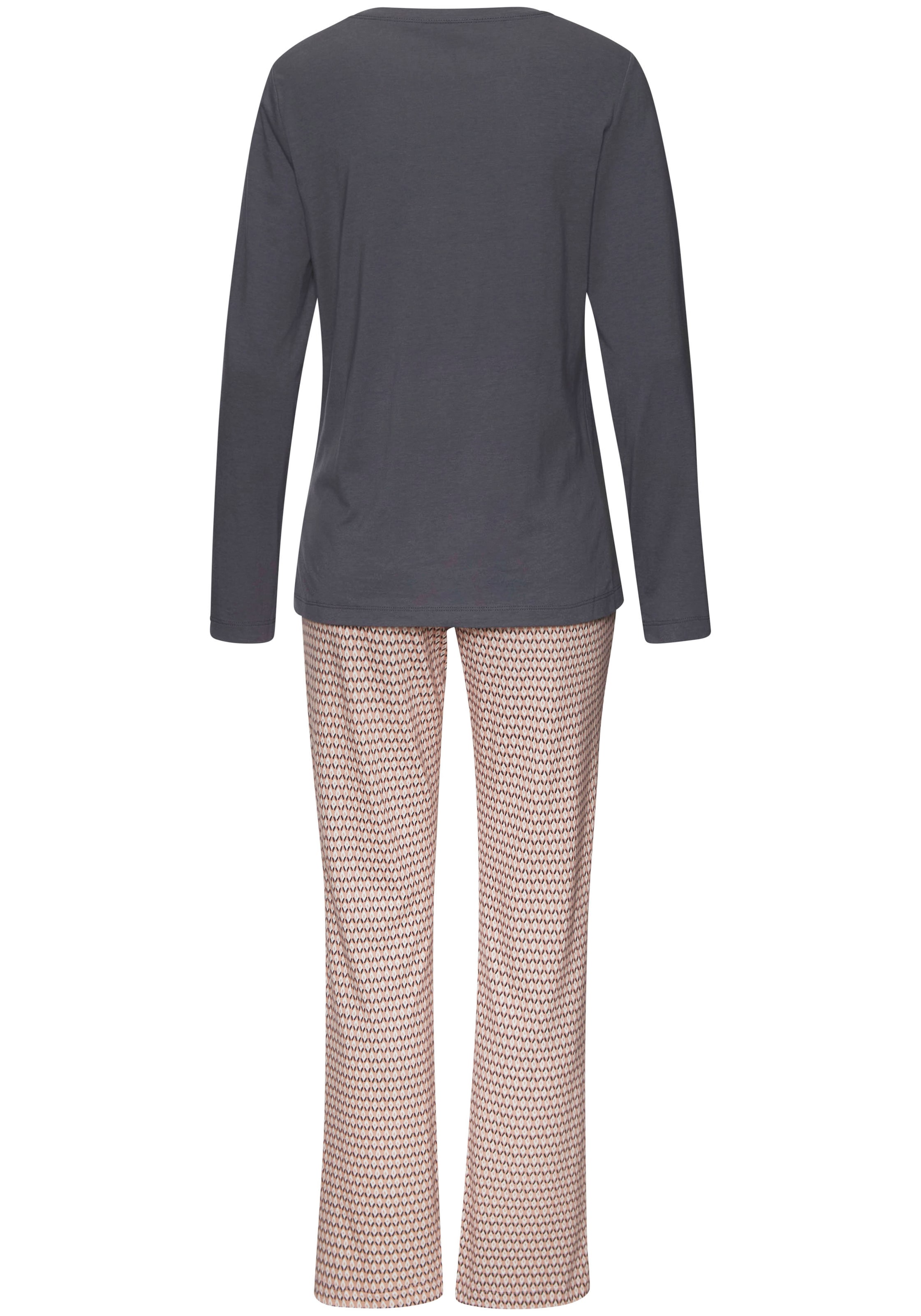 s.Oliver Pyjama Set, 2 mit bedruckter Hose