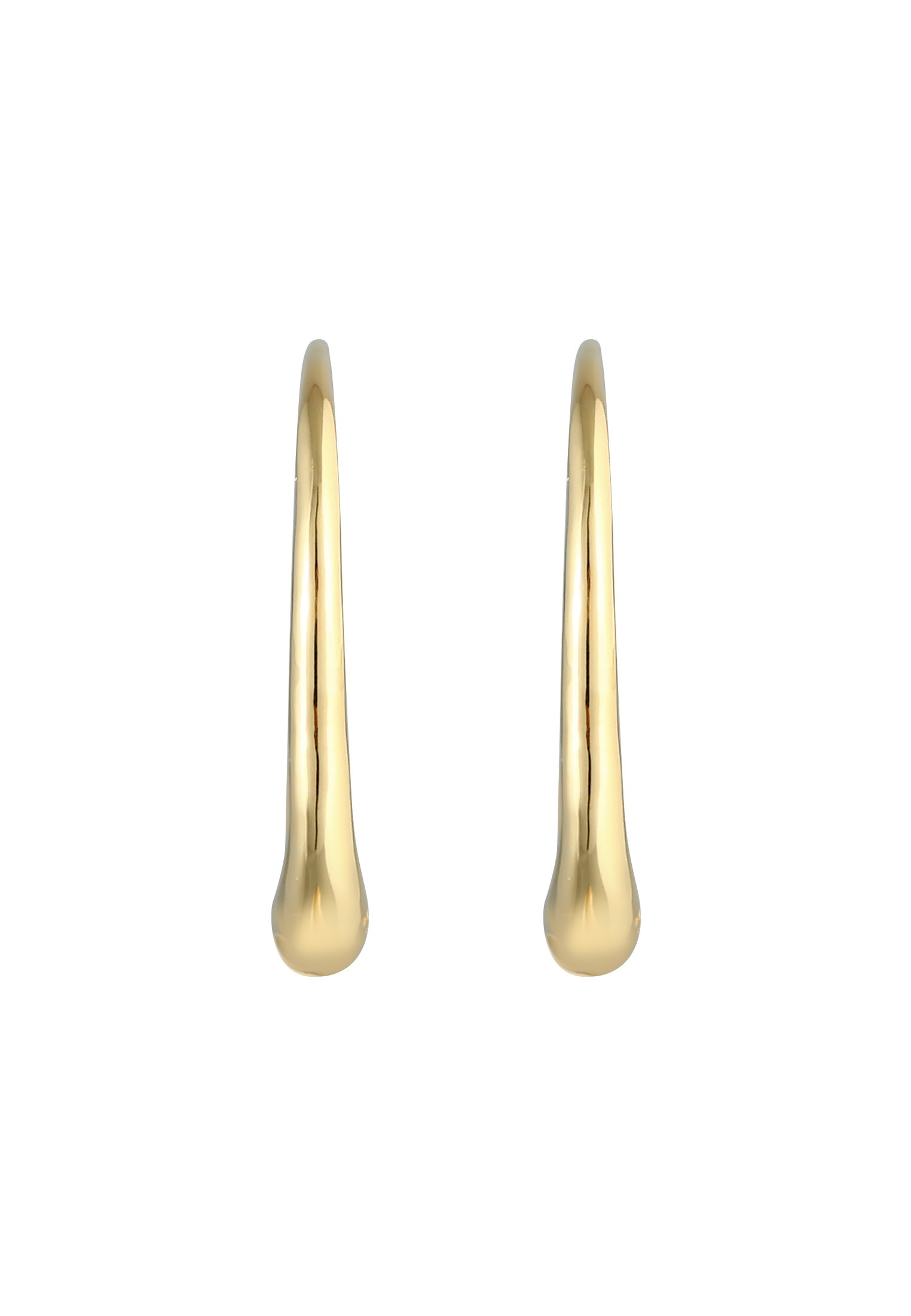 Elli Paar Creolen »Ohrringe Creole Tropfen Oval Offen Basic 925 Silber«