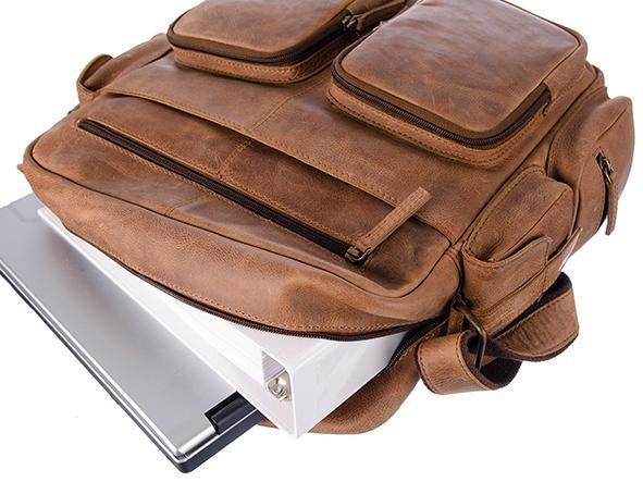 Bag bestellen GreenLand Nature online OTTO praktischen bei mit Leder aus Vortaschen »Montenegro«, Messenger echtem