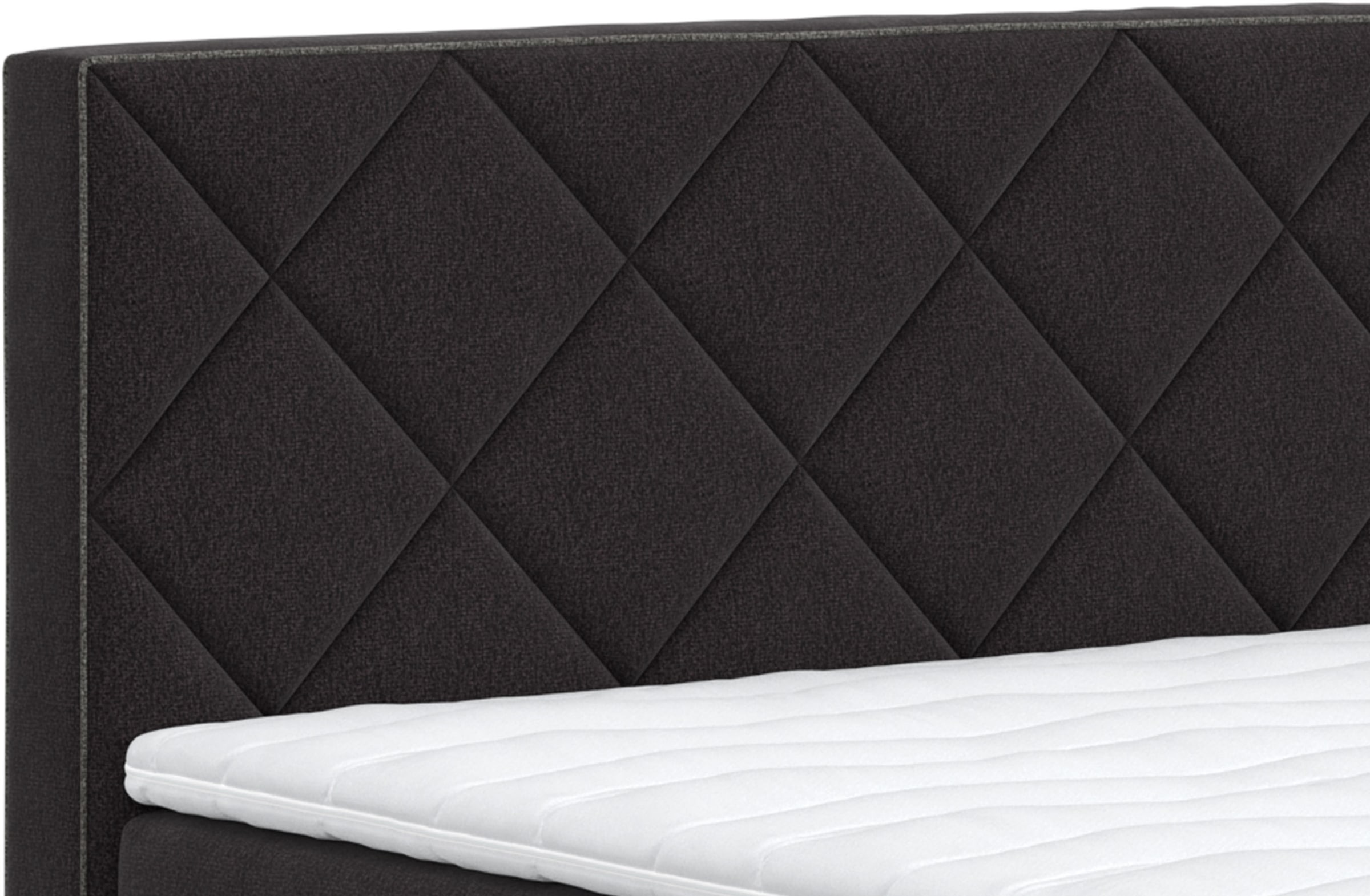 COTTA Boxspringbett »Tower inkl. Bettkasten, mit Keder in abgesetzter Farbe« in verschiedenen Breiten, Härtegraden und Farben erhältlich