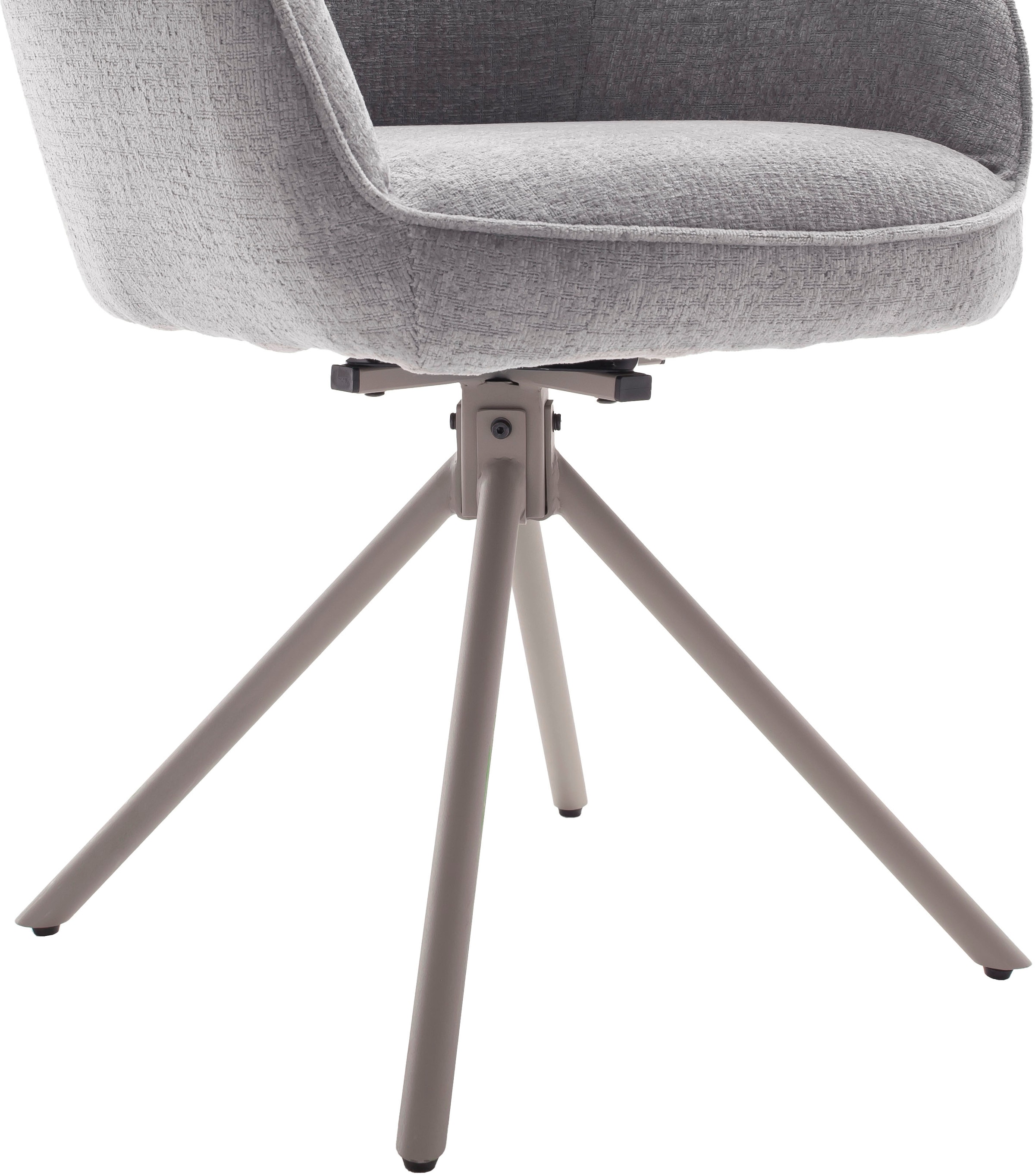 MCA furniture 4-Fußstuhl (Set) 2 Stk.180° drehbar, Taschenfederkern