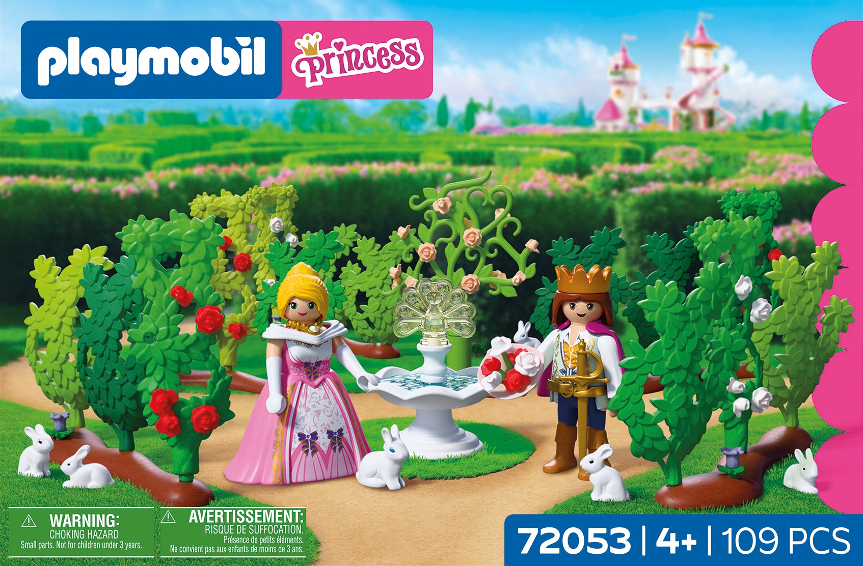 Playmobil® Konstruktions-Spielset »Königlicher Irrgarten (72053), Princess« Made in Europe