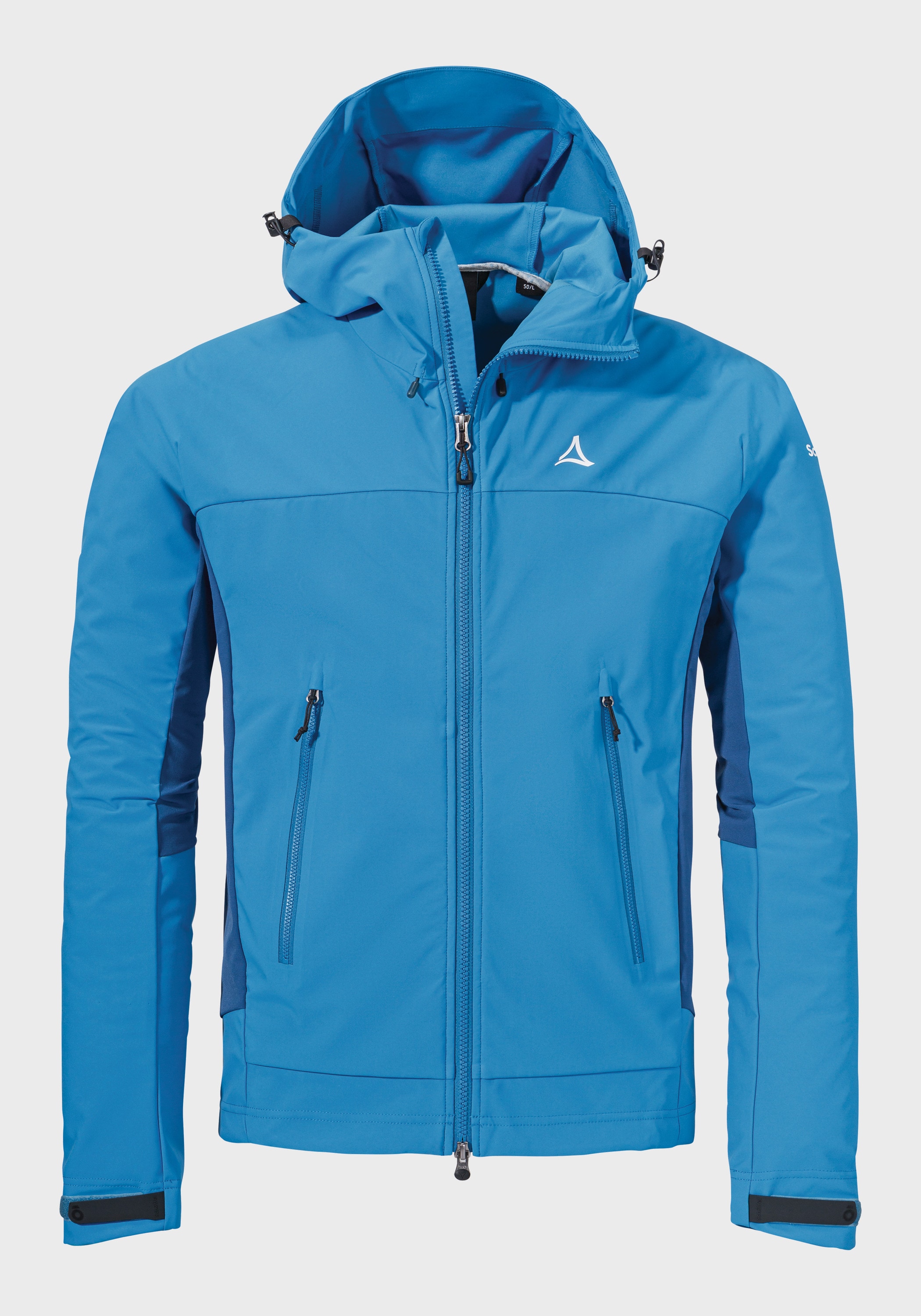 Schöffel Outdoorjacke »Mountain Softshell Jk Style Blaueis MNS«, mit Kapuze